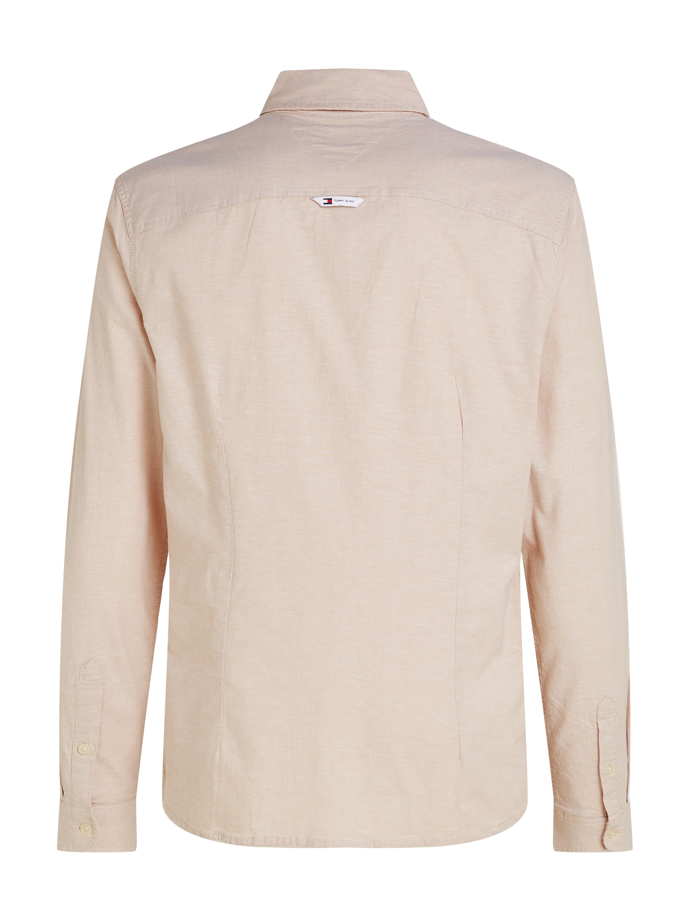 Tommy Jeans Langarmhemd »TJM Slim Stretch Oxford Shirt«, mit Flaglabel auf der Brust
