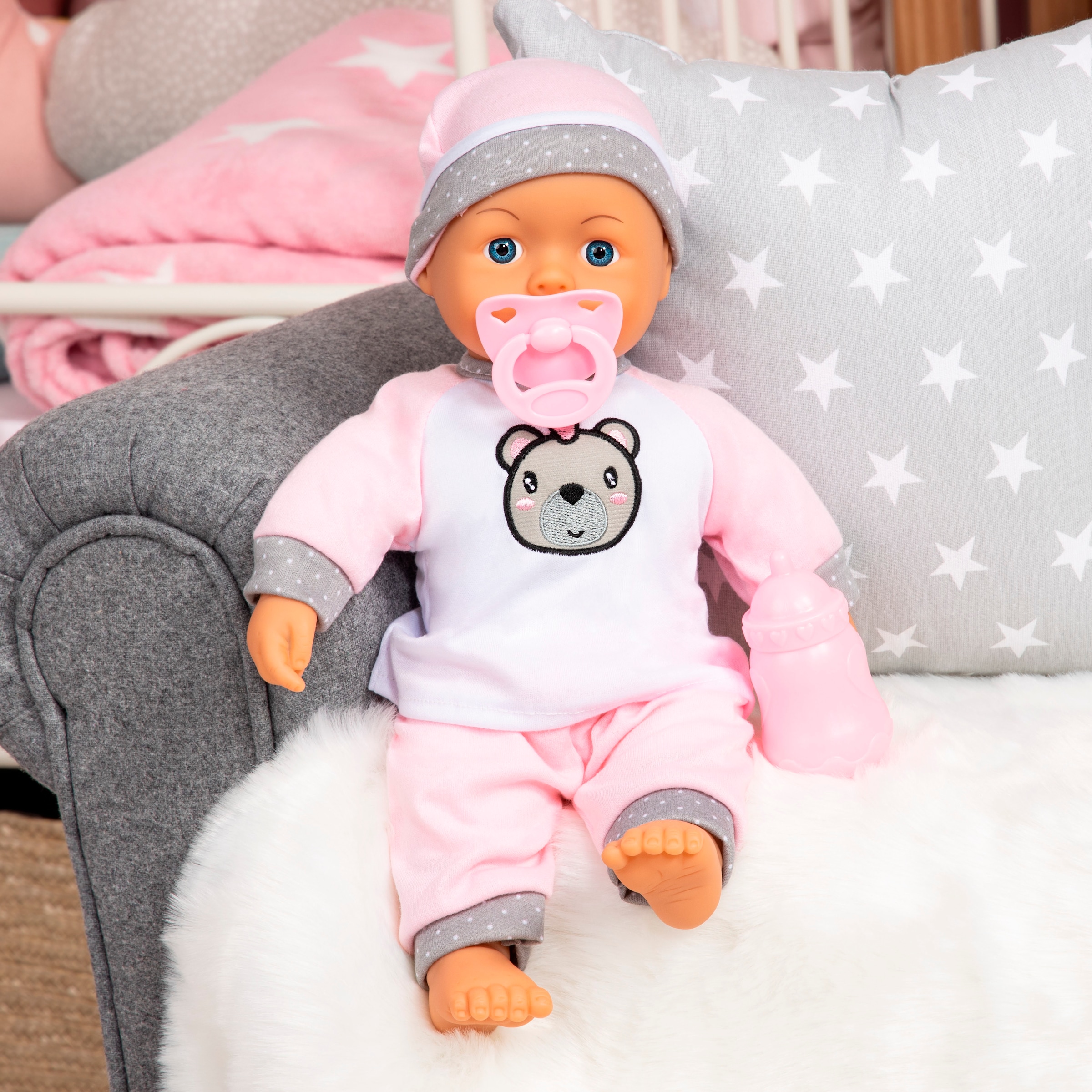 Bayer Babypuppe »Kiss Baby, 36cm«, (3 tlg.)