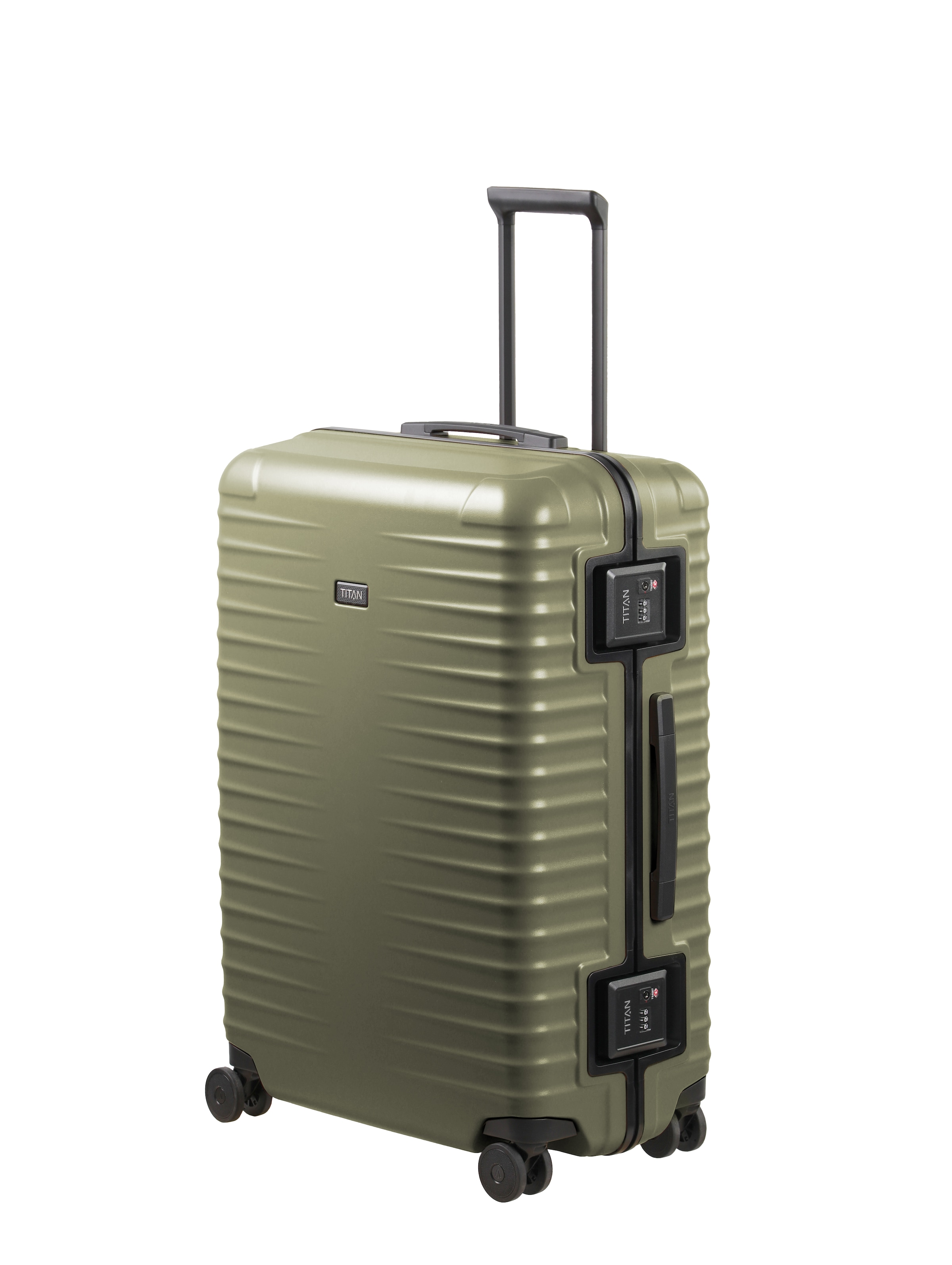 TITAN - Made in Germany Trolley »OVERSEAS Koffer Hartschale« 101 l 4 Rollen mit TSA-Rahmenschloss, intelligenter Innenaufteilung Größe L