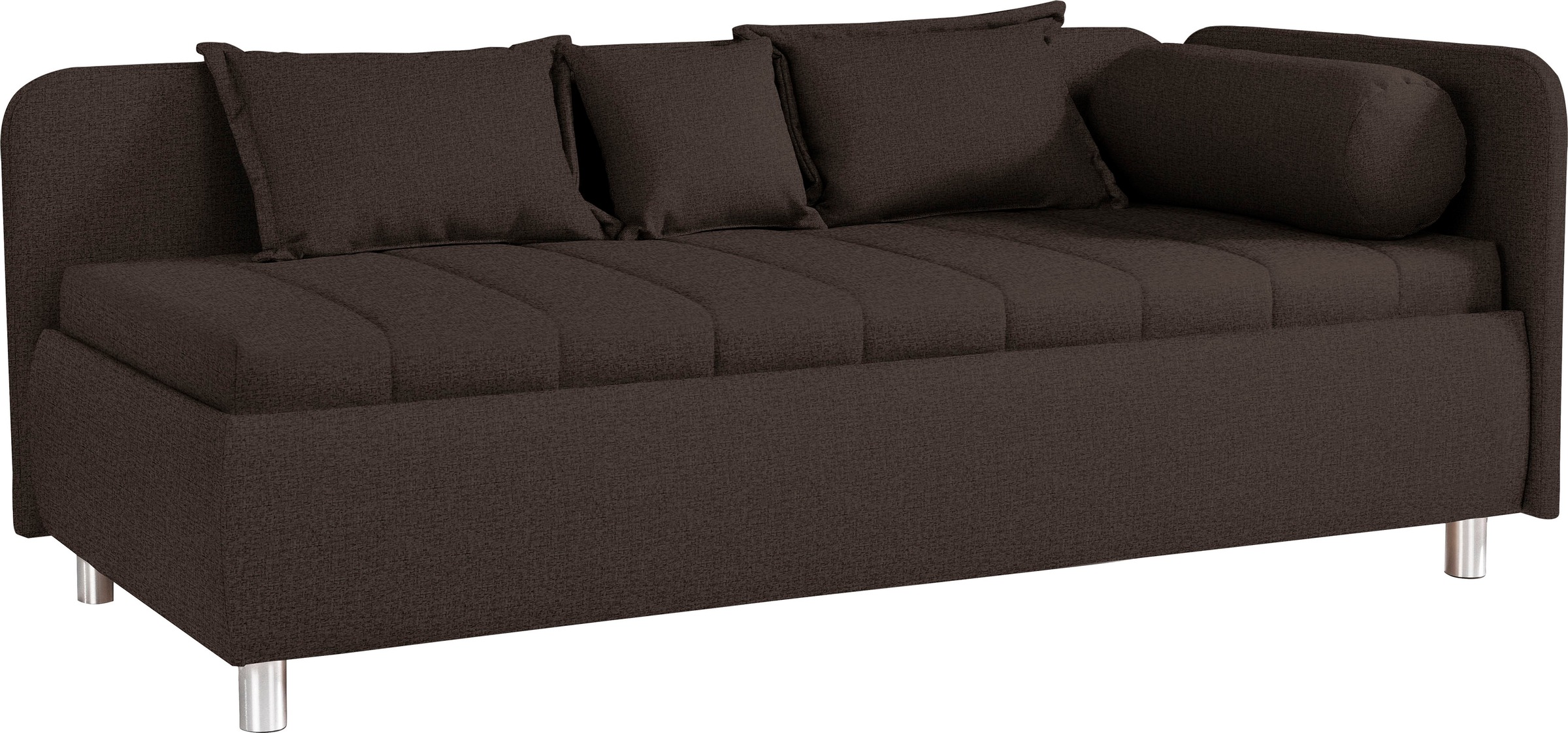 alina Schlafsofa »Kiana«, mit Bettkasten und Zierkissen, Liegefläche 90/200 cm oder 100/200 cm