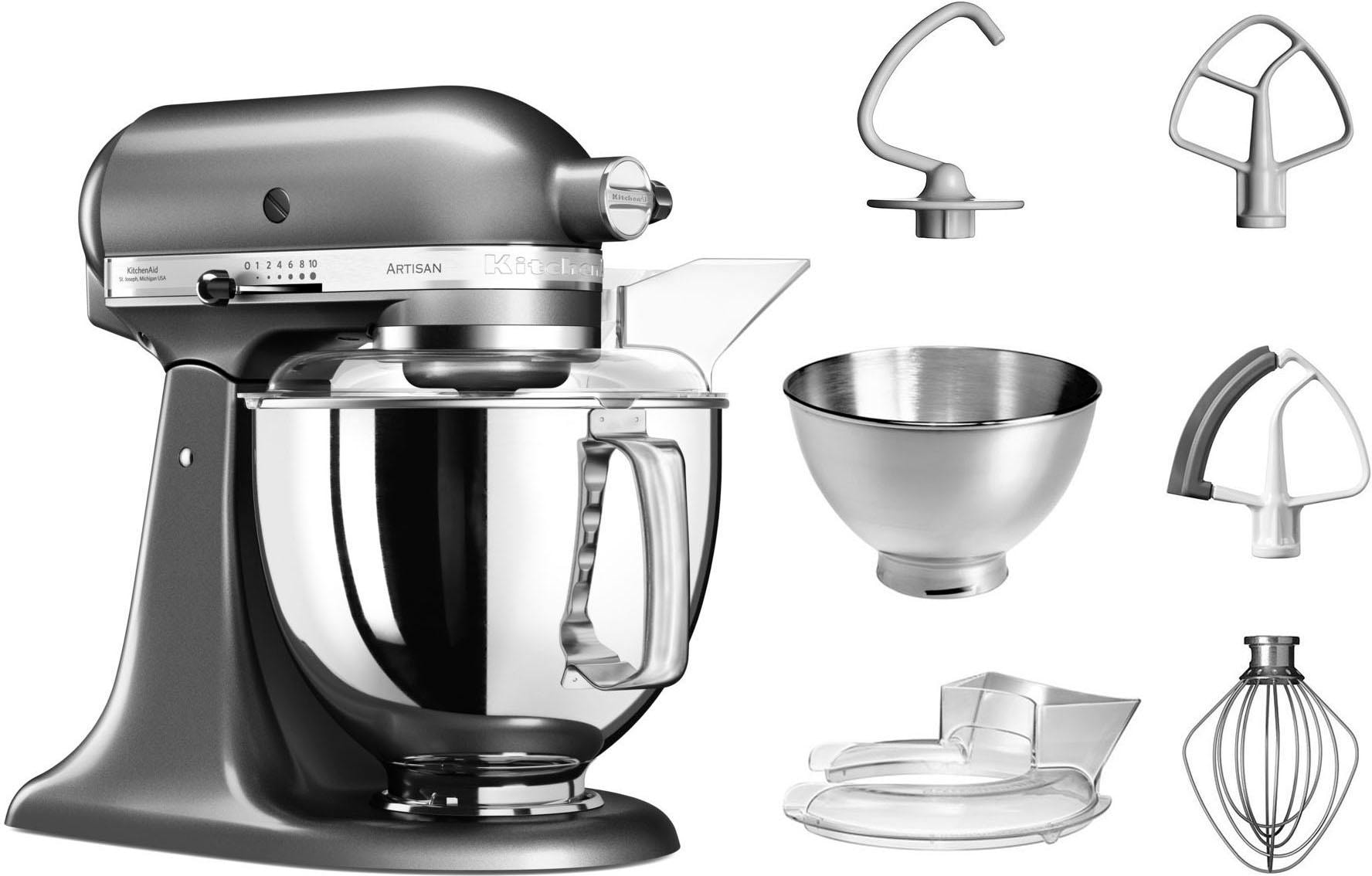 KitchenAid Küchenmaschine »5KSM175PSEMS MEDALLION-SILBER«, mit Zubehör im Wert von ca. 112,-€ UVP