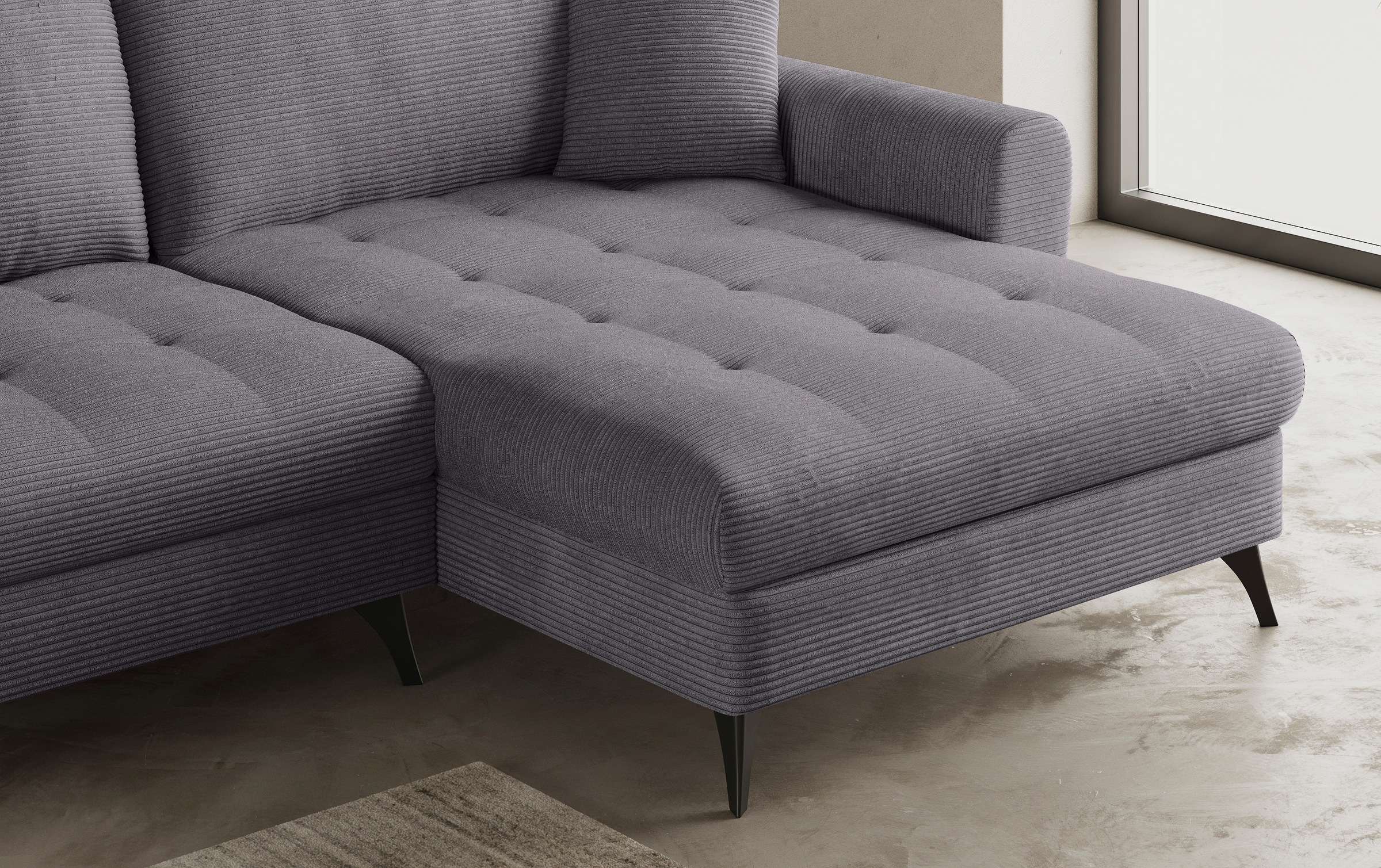 Mr. Couch Ecksofa »Blackburn II, L-Form«, Mit Kaltschaumpolsterung bis 140 kg belastbar