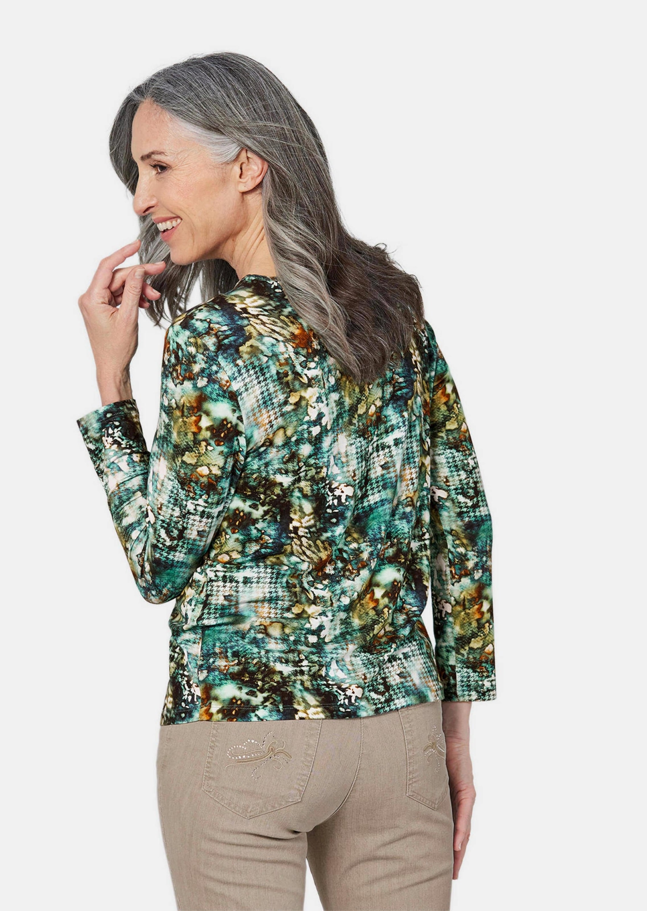 GOLDNER Print-Shirt »Langarmshirt Langarmshirt mit Druck«