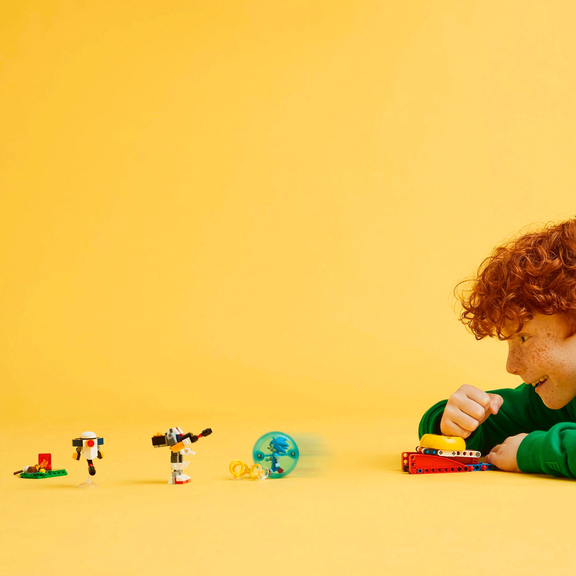 LEGO® Konstruktionsspielsteine »Sonics Showdown am Lagerfeuer (77001), LEGO Sonic« Made in Europe