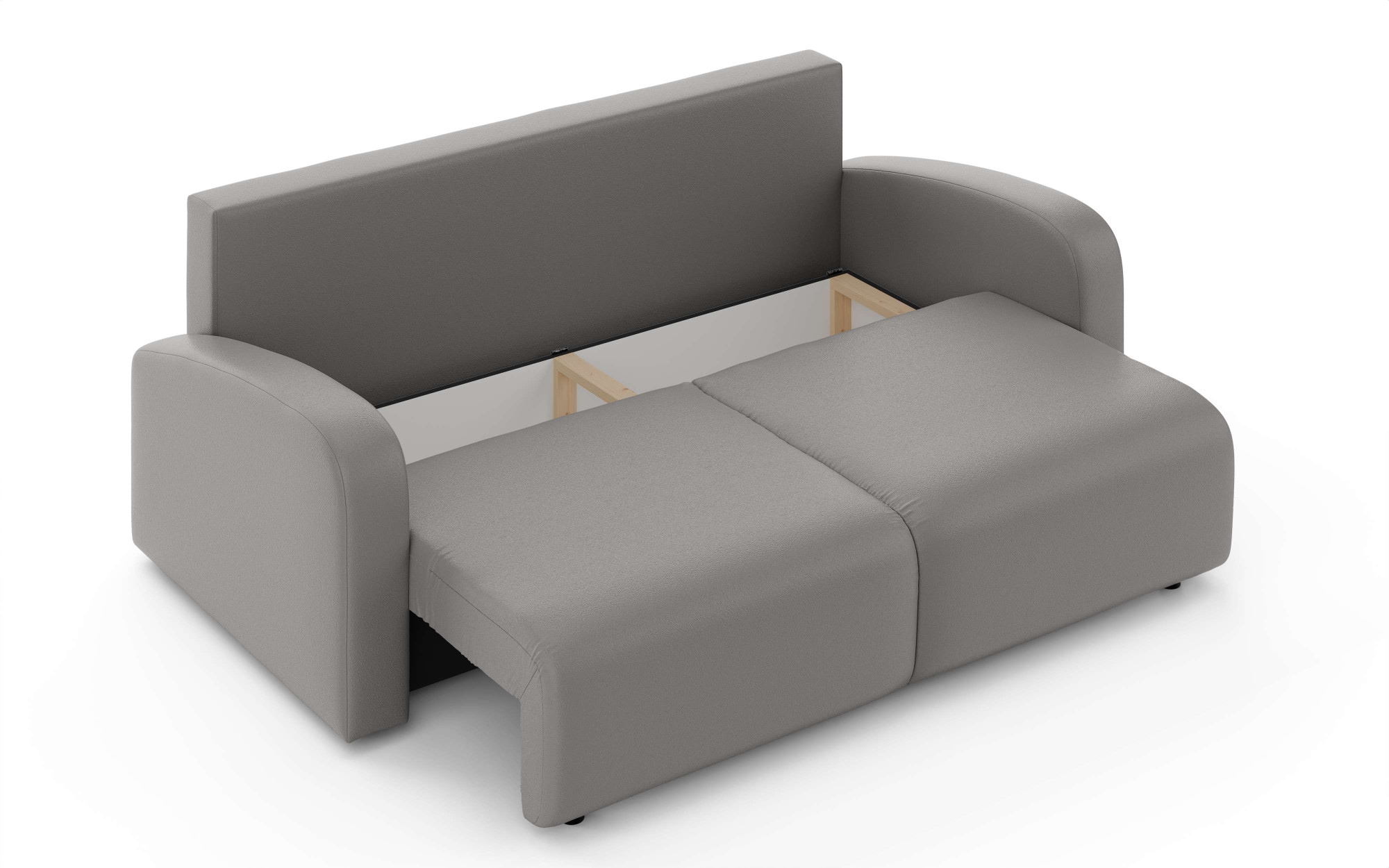 INOSIGN 3-Sitzer »JIGGS wahlweise Schlafsofa mit Bettkasten, Maße B/H/T: 228/96/110 cm«, Sofa mit Wellenunterfederung, enthält 2 Rückenkissen und 2 Zierkissen