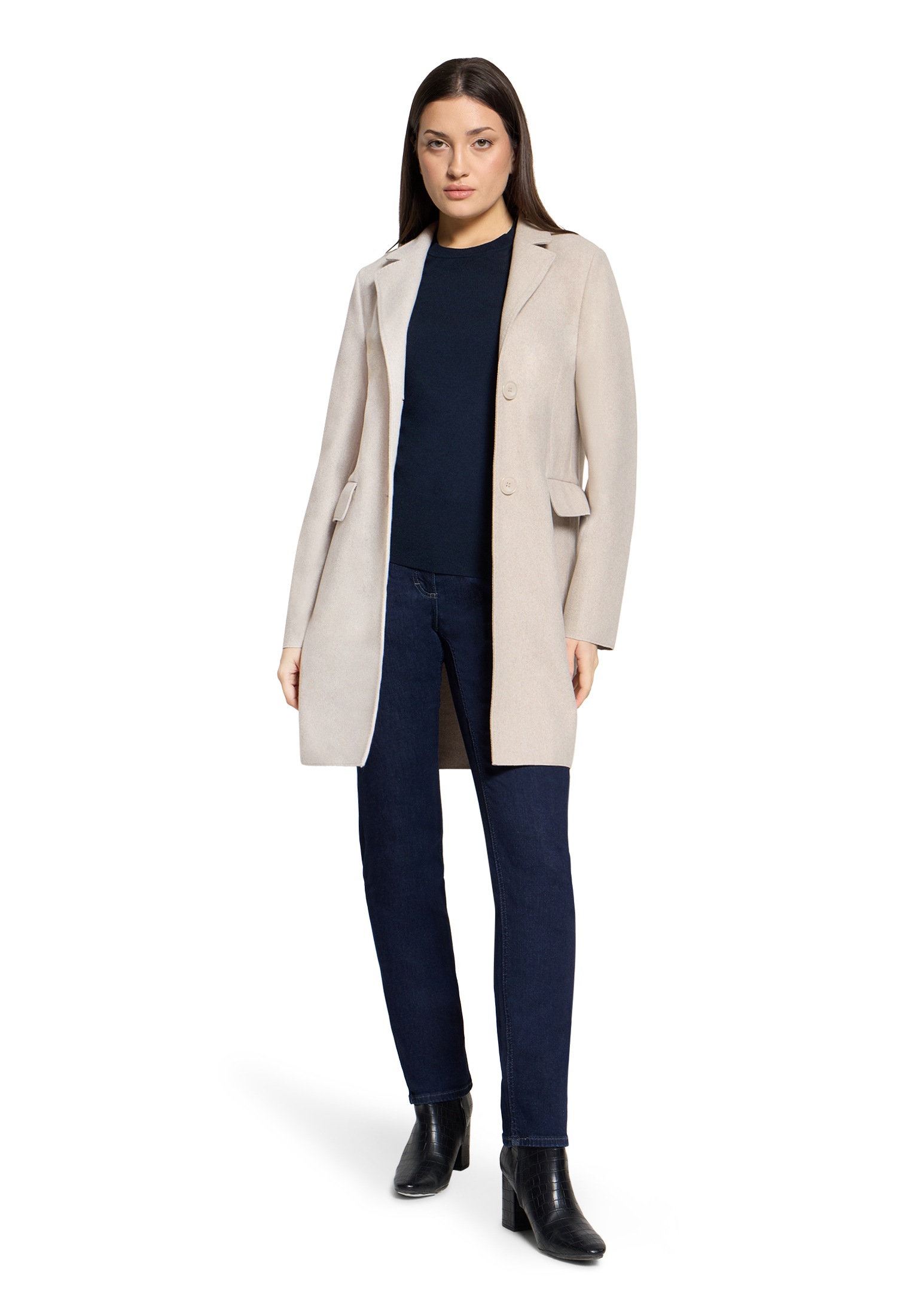 Betty Barclay Wolljacke »Wollmantel mit Reverskragen«