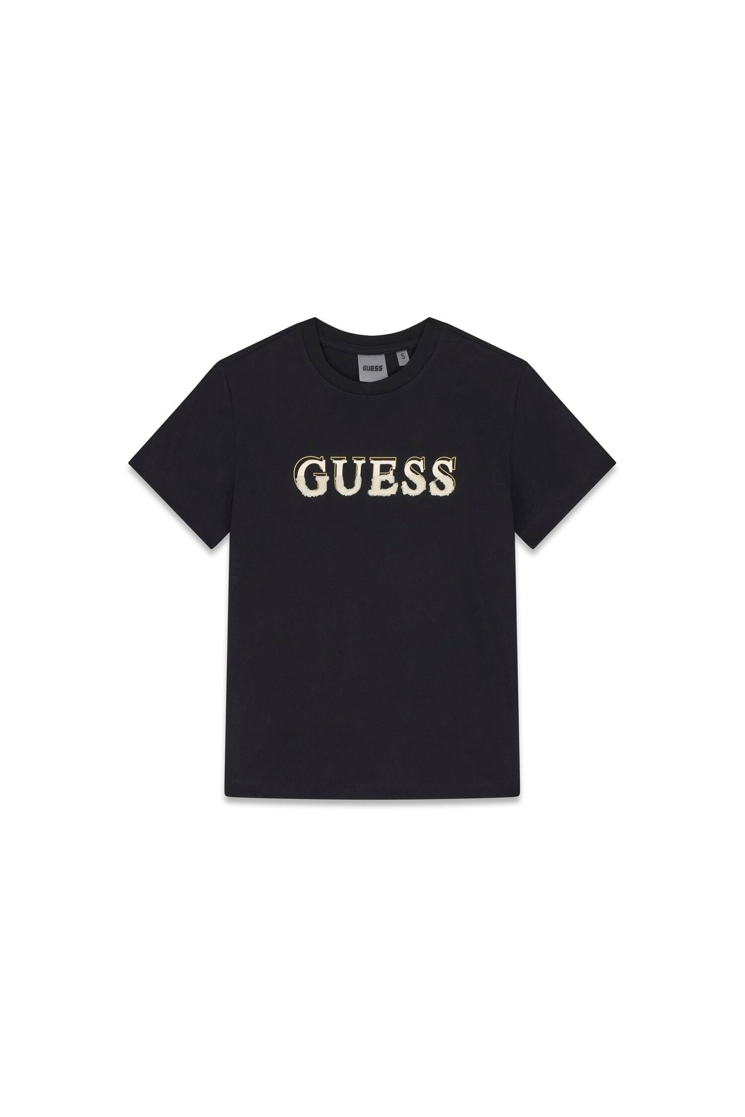 Guess T-Shirt »FAUSTA CN SS T-SHIRT« mit Logoschriftzug, Regular Fit