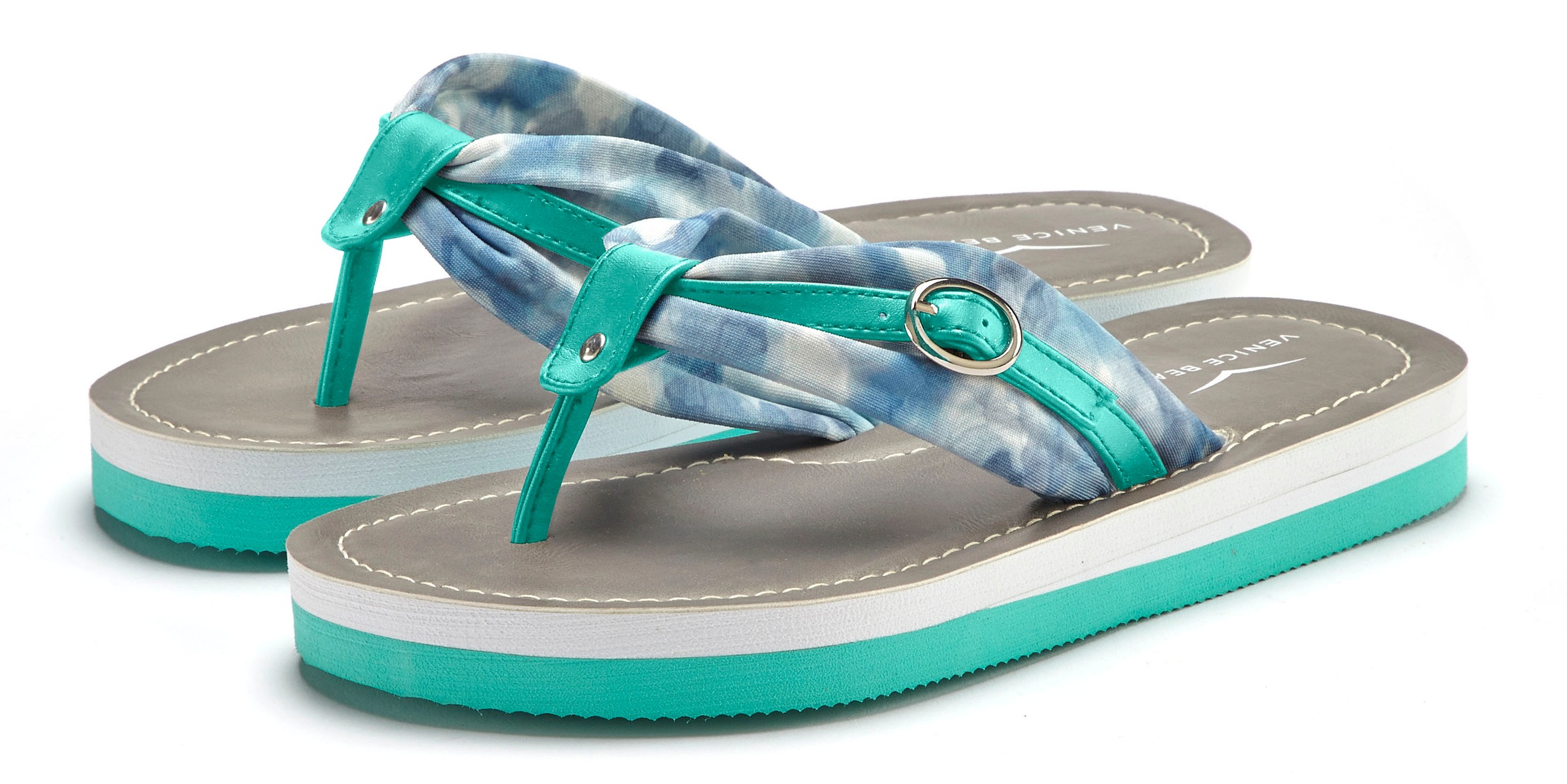 Venice Beach Badezehentrenner, Flip Flop mit modischem Print VEGAN