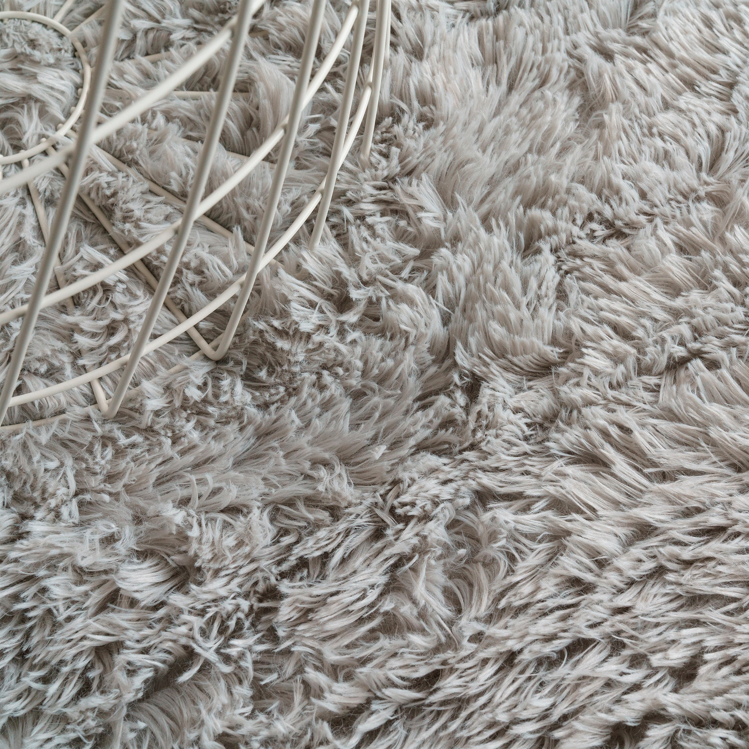 Hochflor-Teppich »Serville«, rechteckig, 37 mm Höhe, Kuschelteppich, Uni Farben, sehr weicher Flor, Wohnzimmer