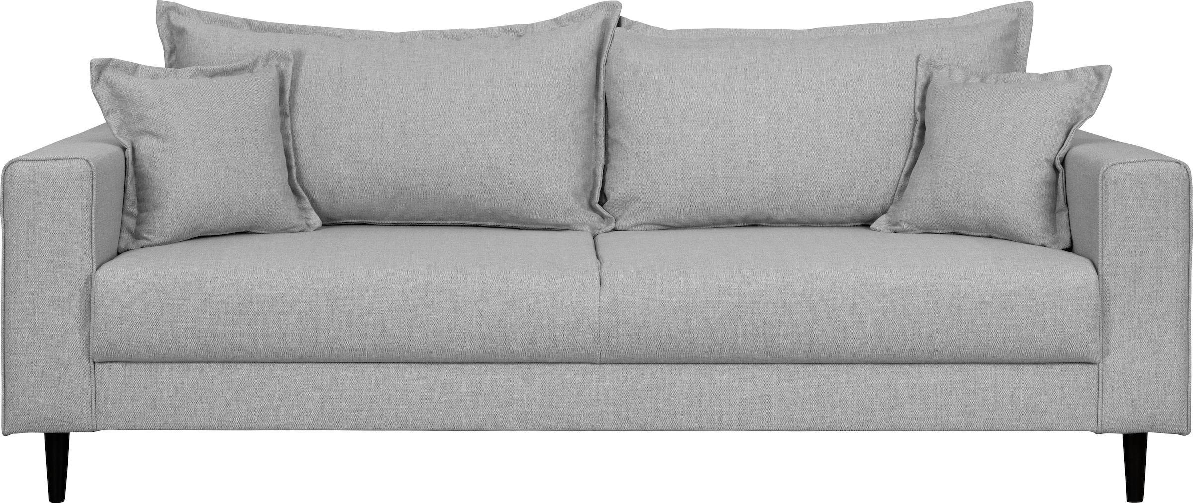 Home affaire 3-Sitzer »VEYRAS, hoher Sitzkomfort, Maße B/T/H: 212/84/76 cm«, mit Wellenunterfederung, incl. Rückenkissen und Zierkissen