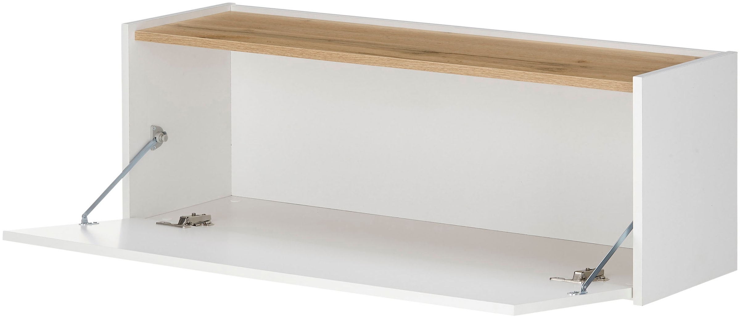 INOSIGN Büromöbel-Set »CITY/GiRON, modernes Design, Homeoff., Büro in zwei Farben/Wotan Eiche«, (Set, 2 tlg.), enthält Hängeschrank, Schreibtisch, wohnliches Home Office
