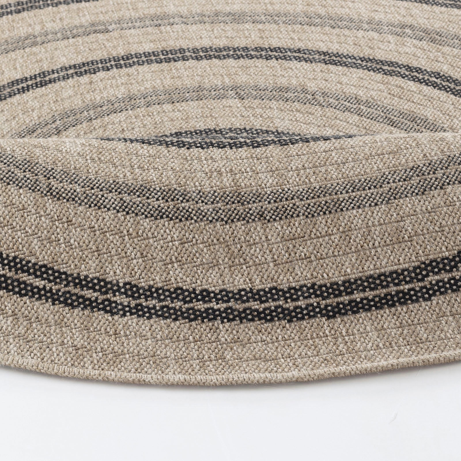 Livabliss Teppich »RYE«, rund, 8 mm Höhe, Teppich In- /Outdoor Boho Jute-Optik, Balkon, Terrasse, Garten, Rund