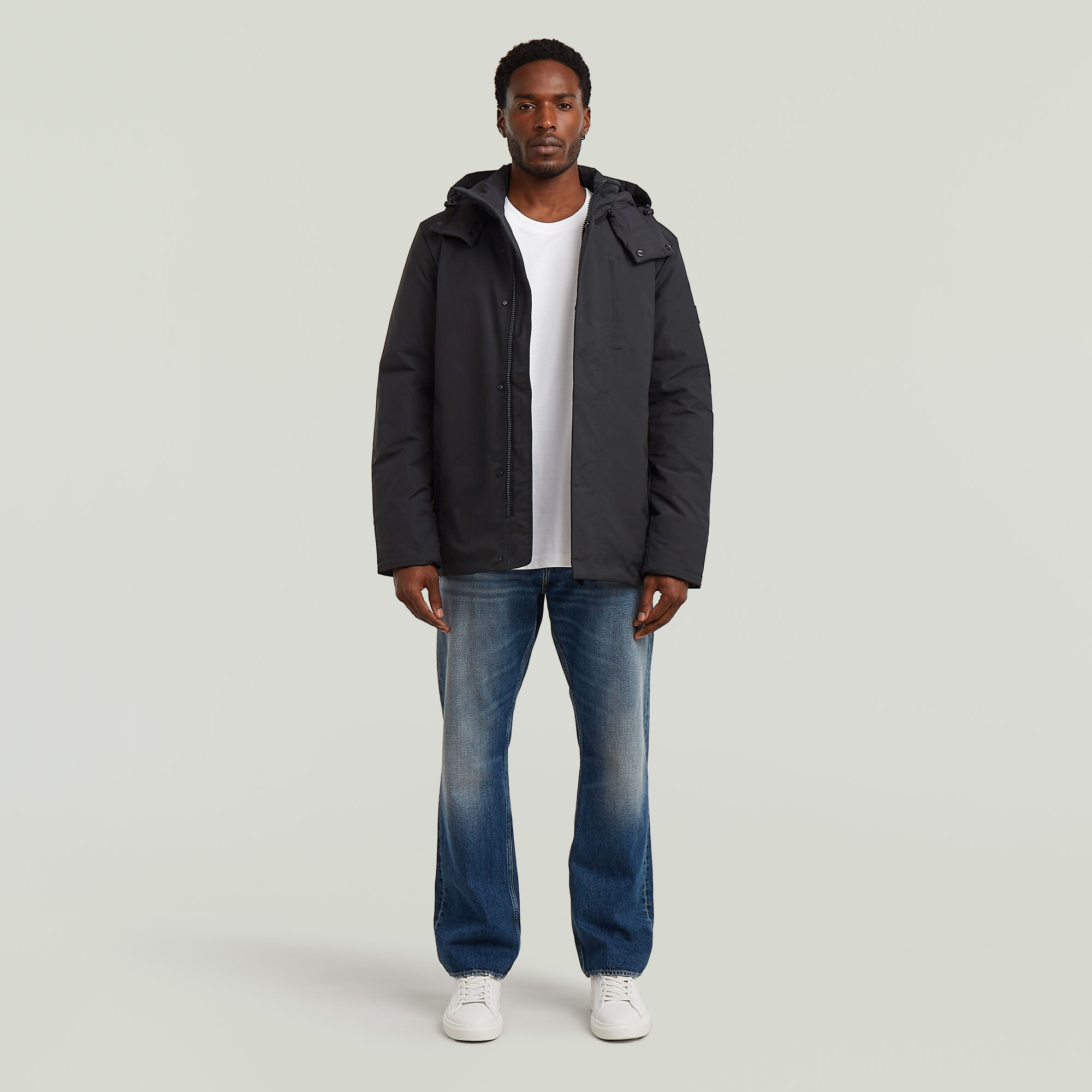 G-STAR Outdoorjacke »Clean Vodan Padded Hooded Jacket« mit Kapuze mit abnehmbarer Kapuze