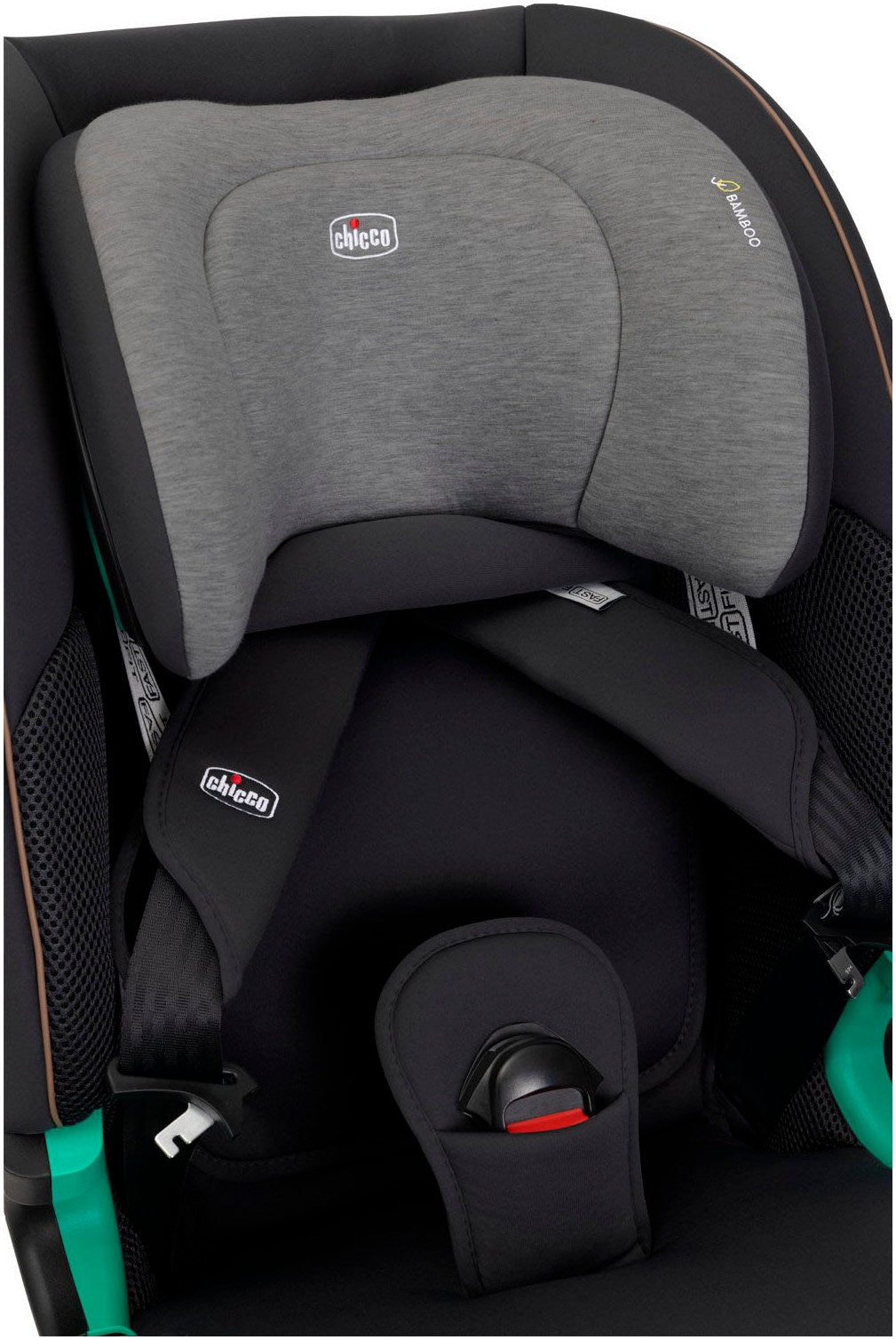 Chicco Autokindersitz »Autokindersitz Seat&Go i-Size, Posh Black«, ISOFIX-Befestigung