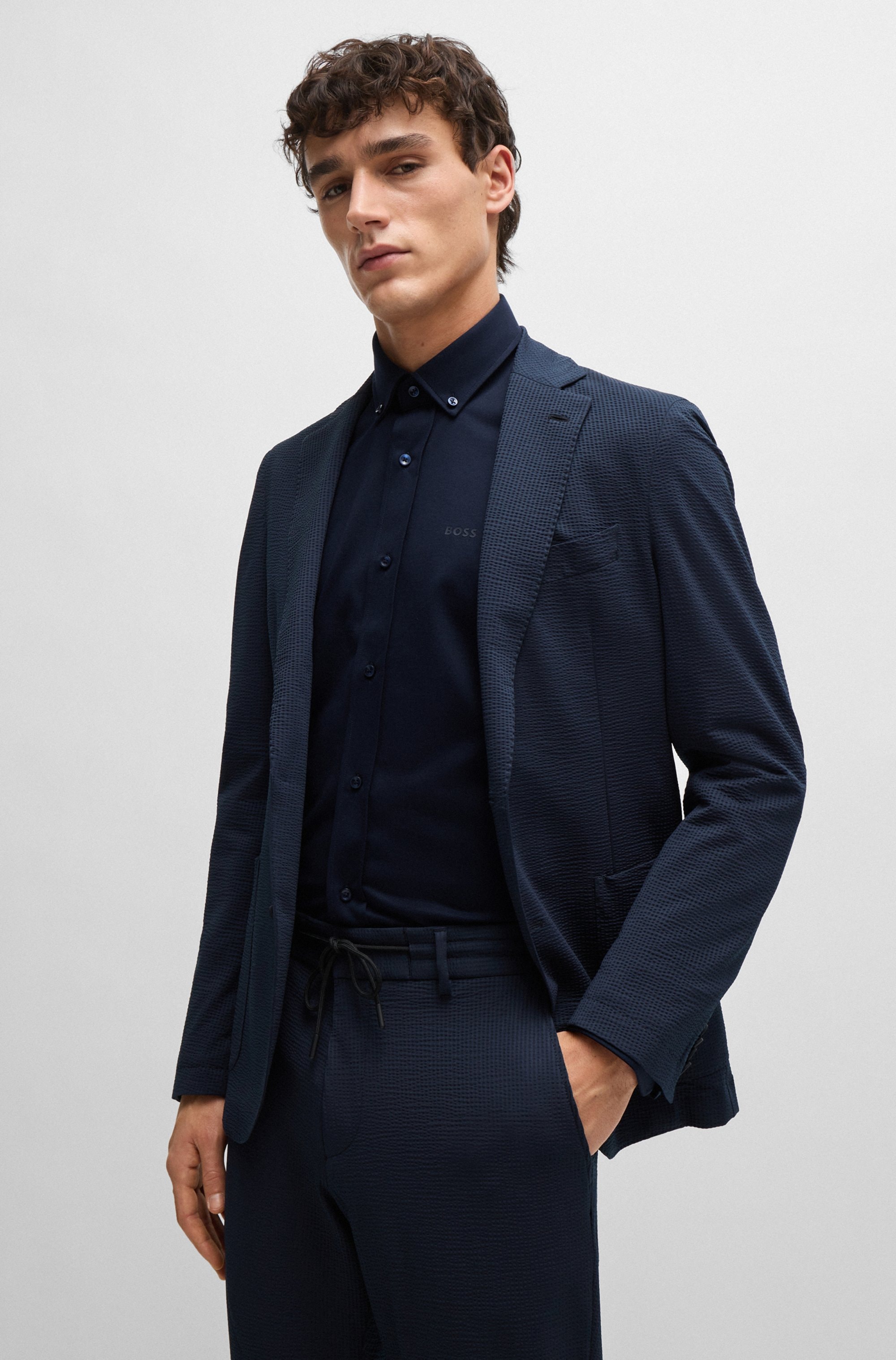 BOSS Businesshemd »JOE« mit Button-Down-Kragen, regular fit
