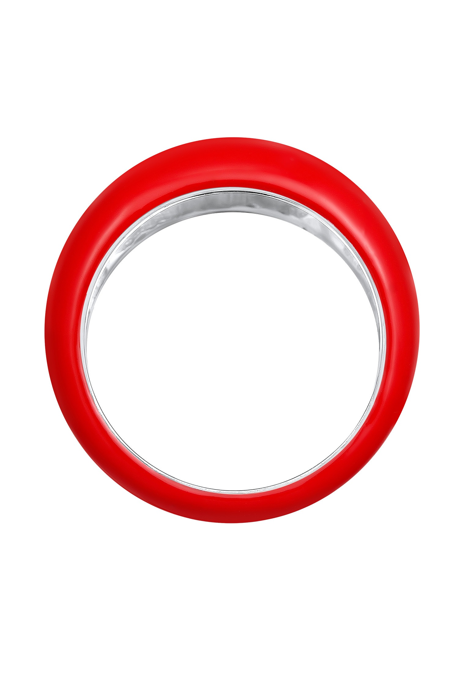 Elli Silberring »Ring Bandring Stapelring Emaille 925er Silber vergoldet«