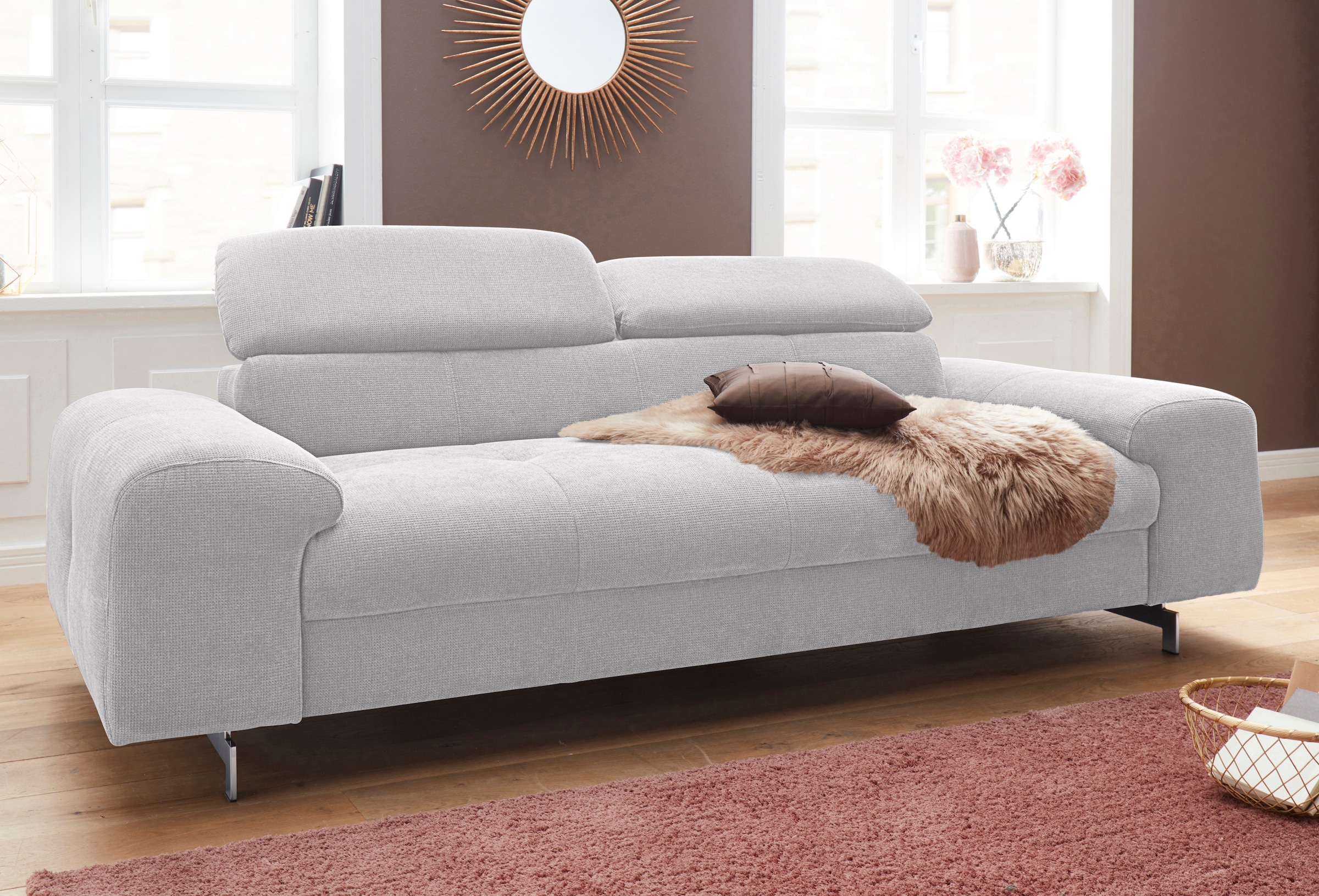 COTTA 3-Sitzer »Chef« mit Kopfteilverstellung