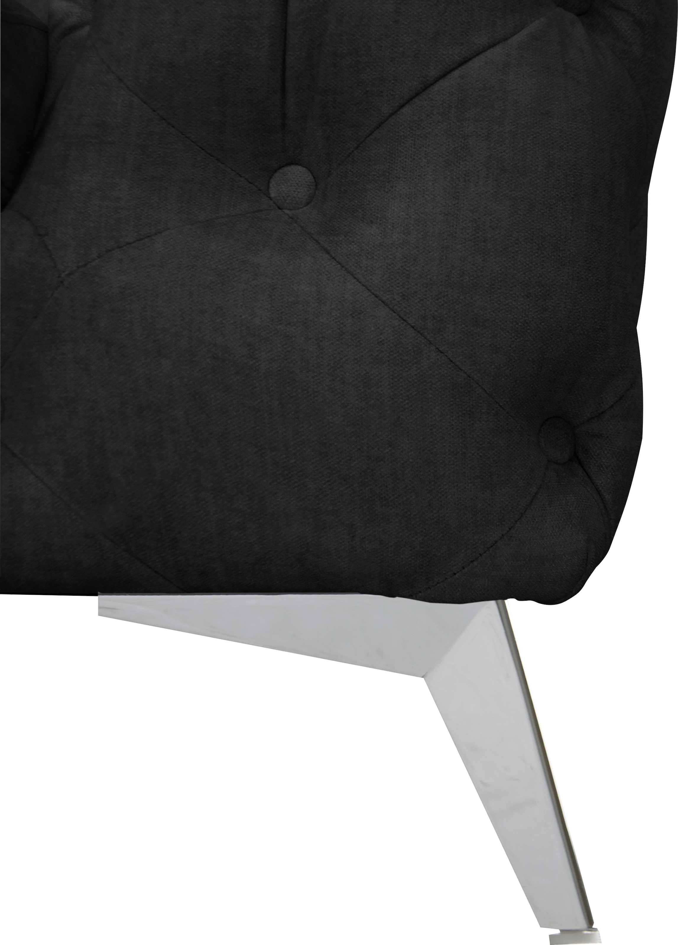 Leonique Chesterfield-Sofa »Glynis«, aufwändige Knopfheftung, moderne Chesterfield Optik, Fußfarbe wählbar