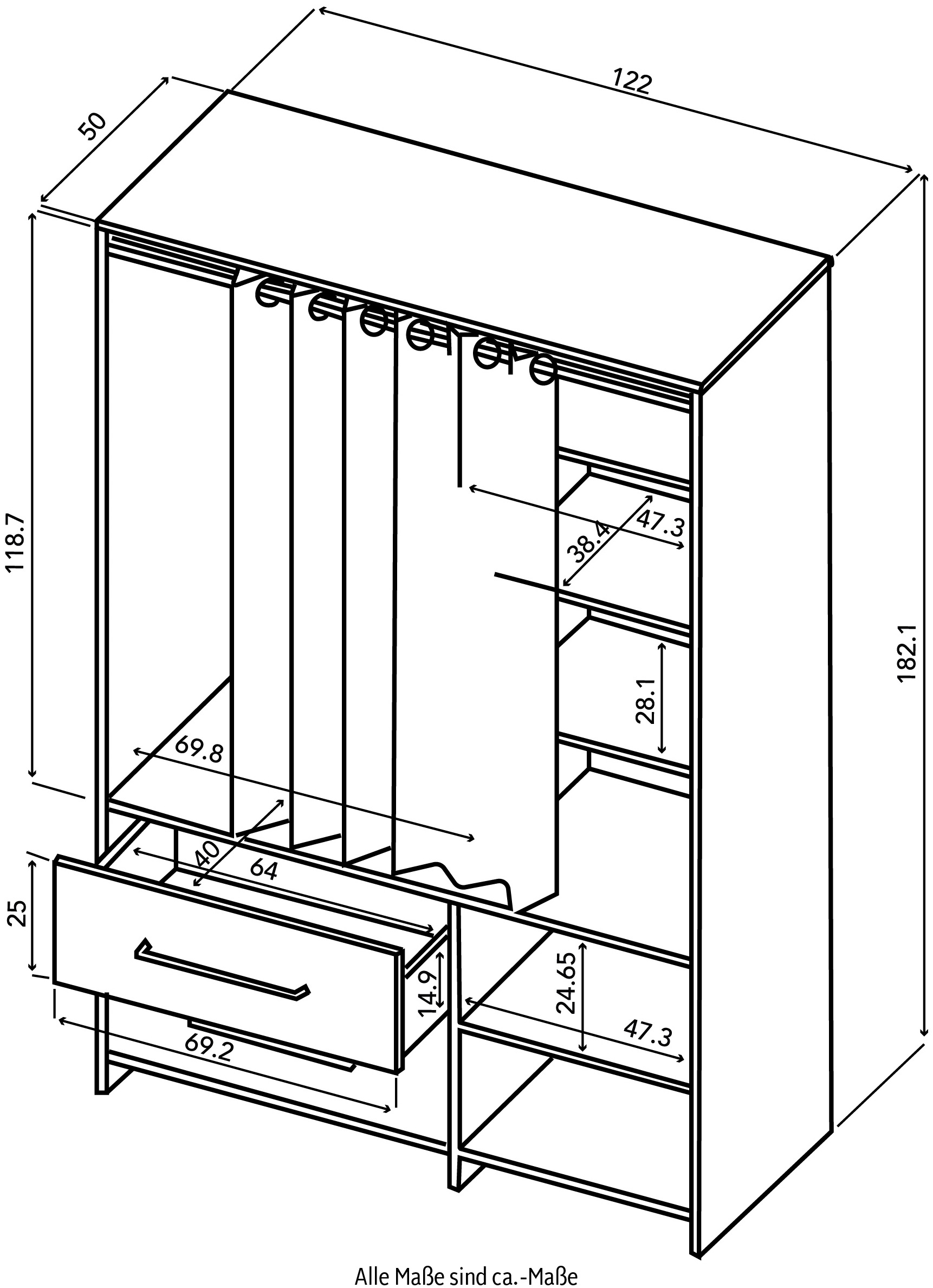 TemaHome Kleiderschrank »JUNGO«