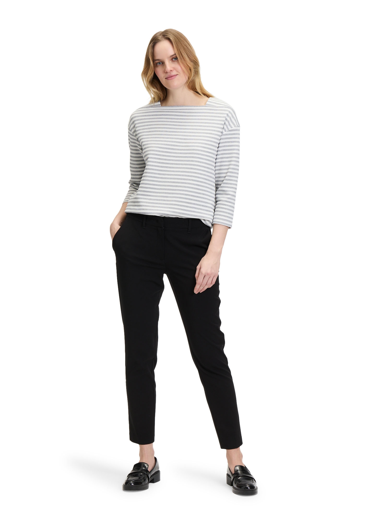 Betty&Co Kurzarmshirt »Ringelshirt mit U-Boot-Ausschnitt«