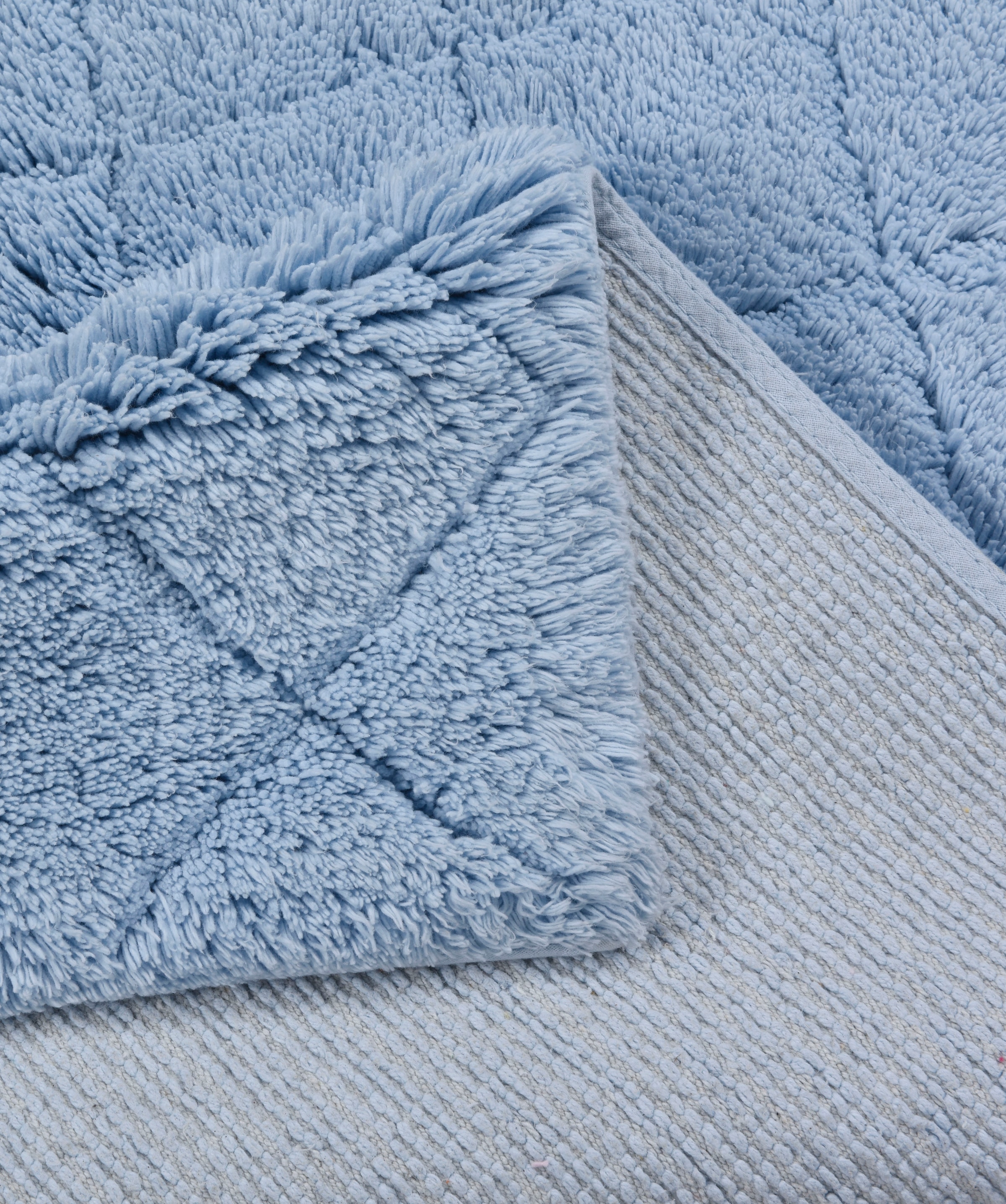 TOM TAILOR HOME Badematte »Cotton Diamond« Höhe 20 mm rutschhemmend beschichtet fußbodenheizungsgeeignet | strapazierfähig Uni Farben, Pastell Farben, Rauten, reine Baumwolle, weich & kuschelig