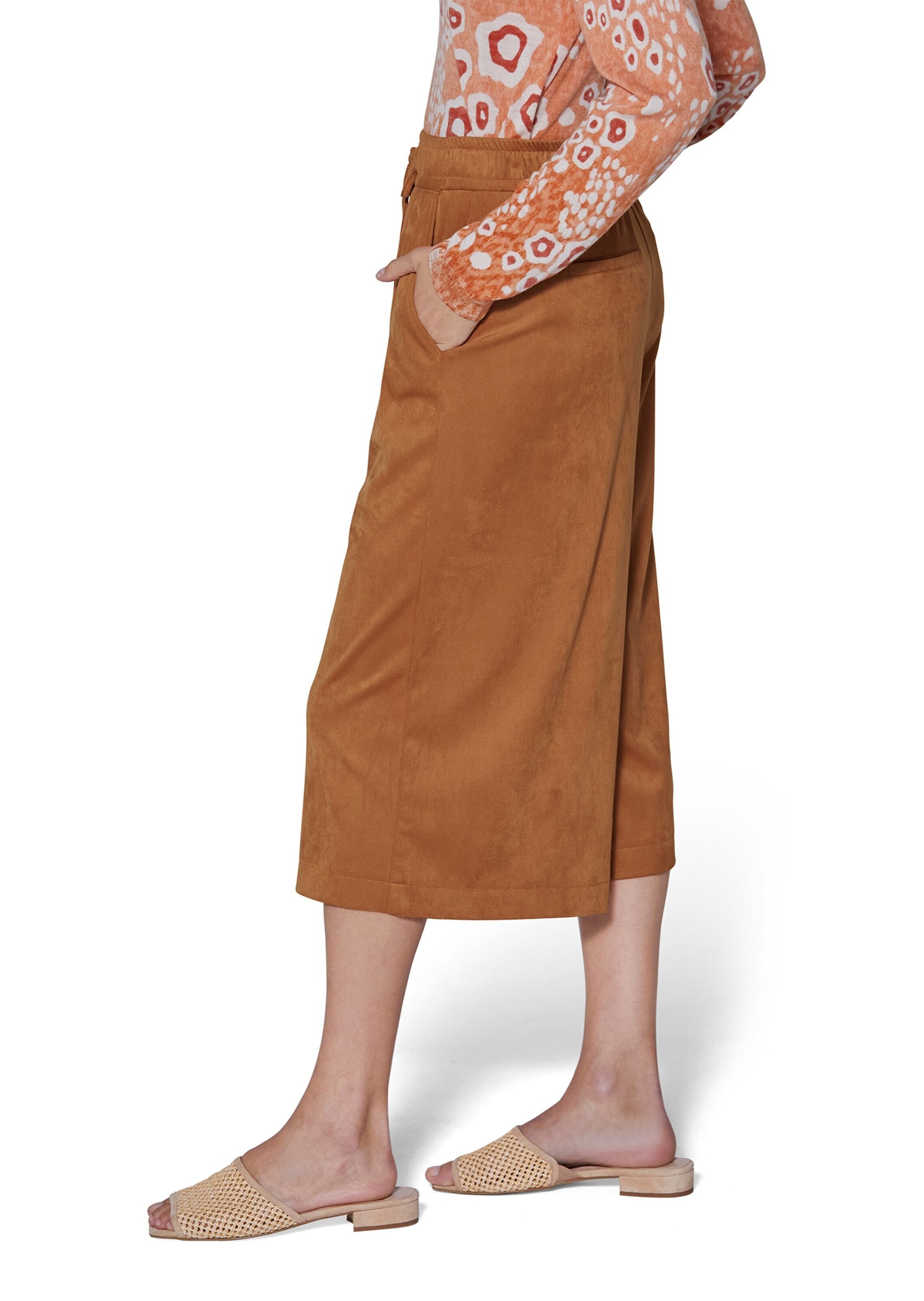 MADELEINE Culotte »Hose Weite Velourshose«