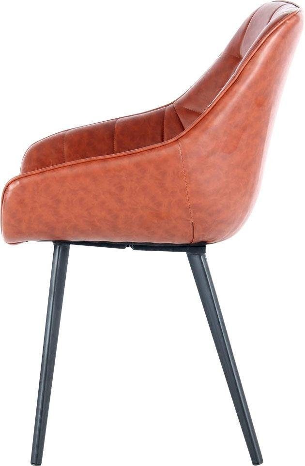 Kayoom Stuhl »Demi 325 2er-Set, Relax-Sessel, unifarbenes Farbgestaltung«, (Set), 2 St., pflegeleicht, elegante Aufmachung, in dezenten Farben