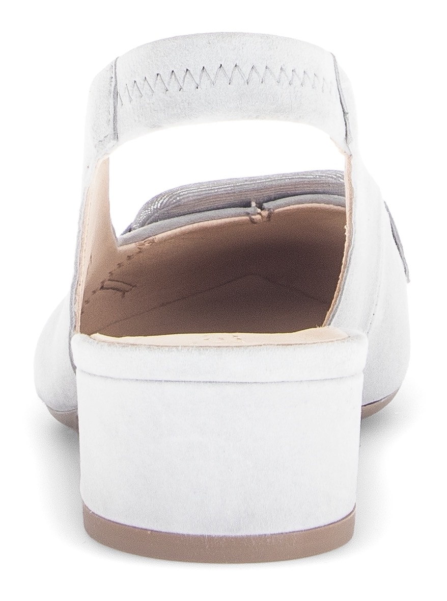 Gabor Slingpumps, Blockabstz, Festtagsschuh, Hochzeitsschuh mit elastischem Riemchen