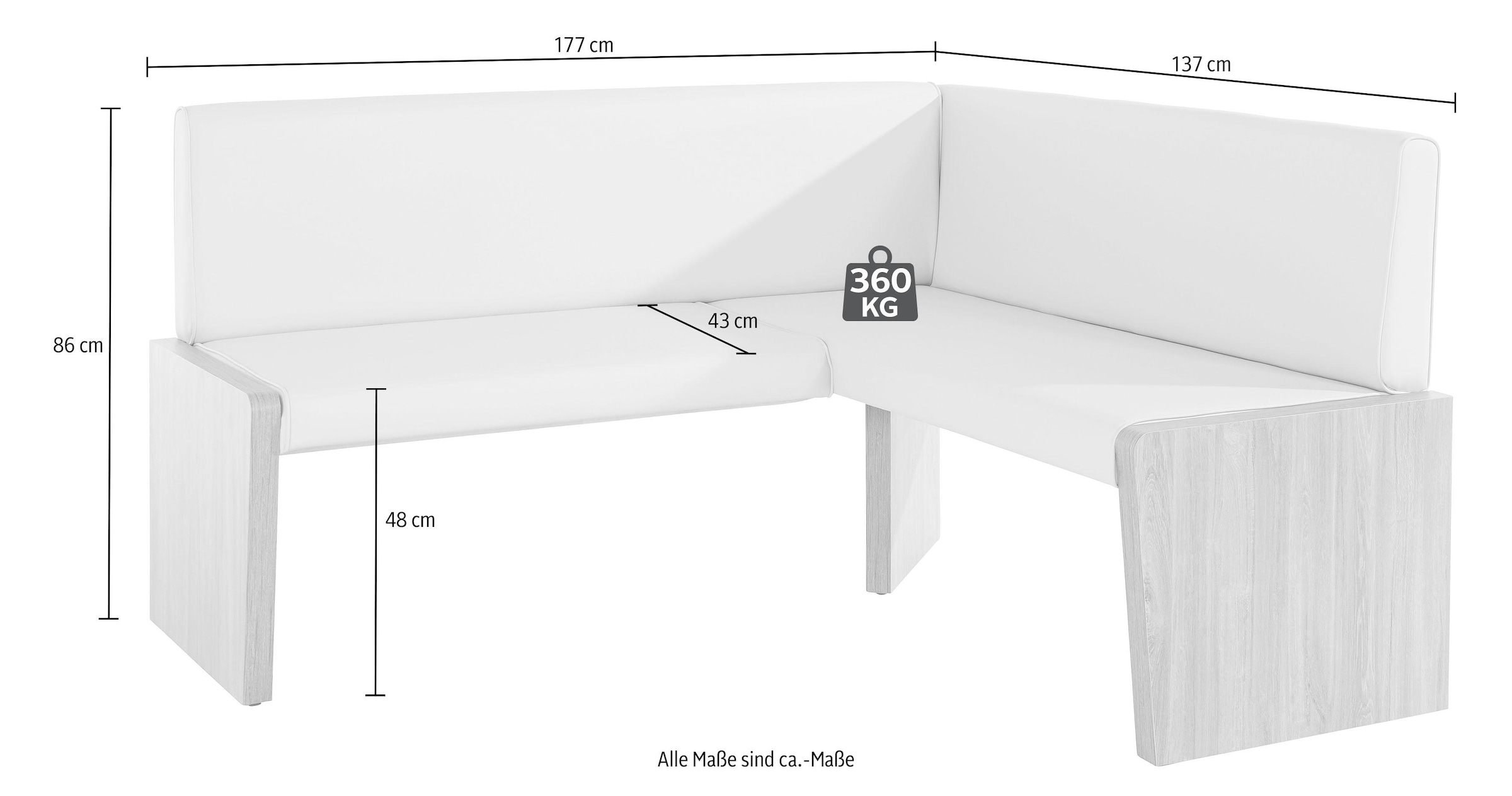 INOSIGN Eckbankgruppe »Marion«, (Set, 4 tlg.)