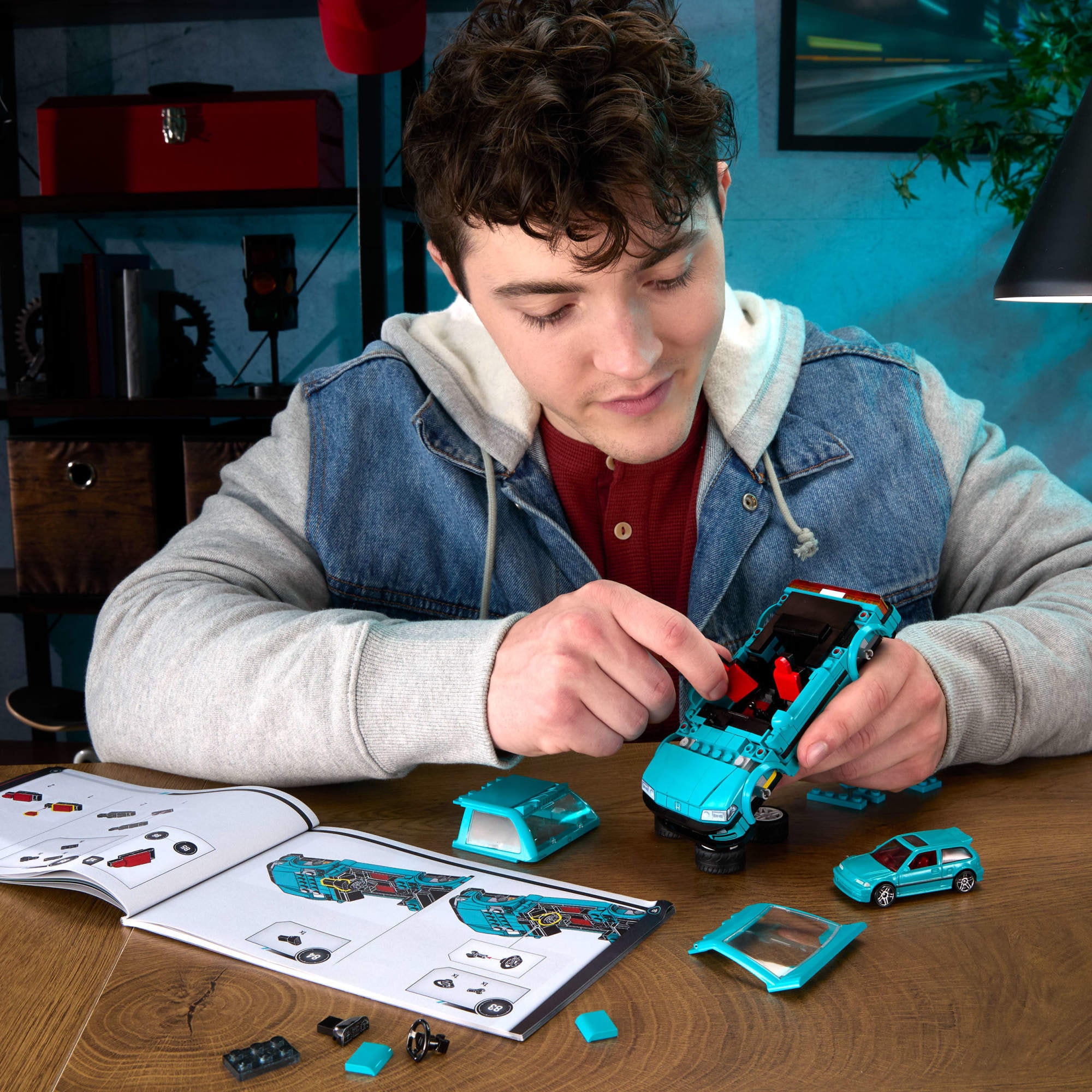 Mattel® Modellbausatz »Hot Wheels Speed Honda 2« 1:32