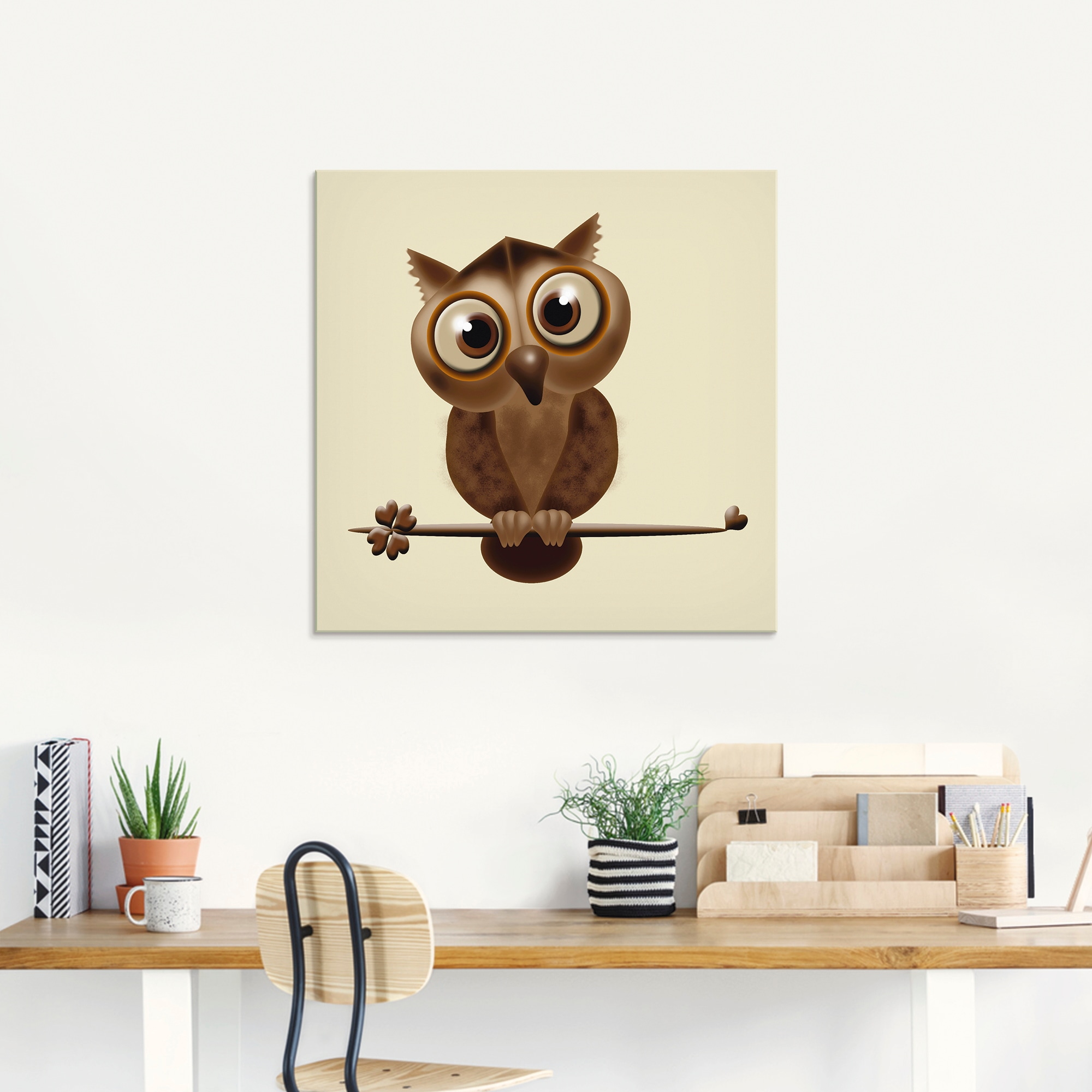Artland Glasbild »Sei mein Freund 3«, Vögel, (1 St.), in verschiedenen Größen