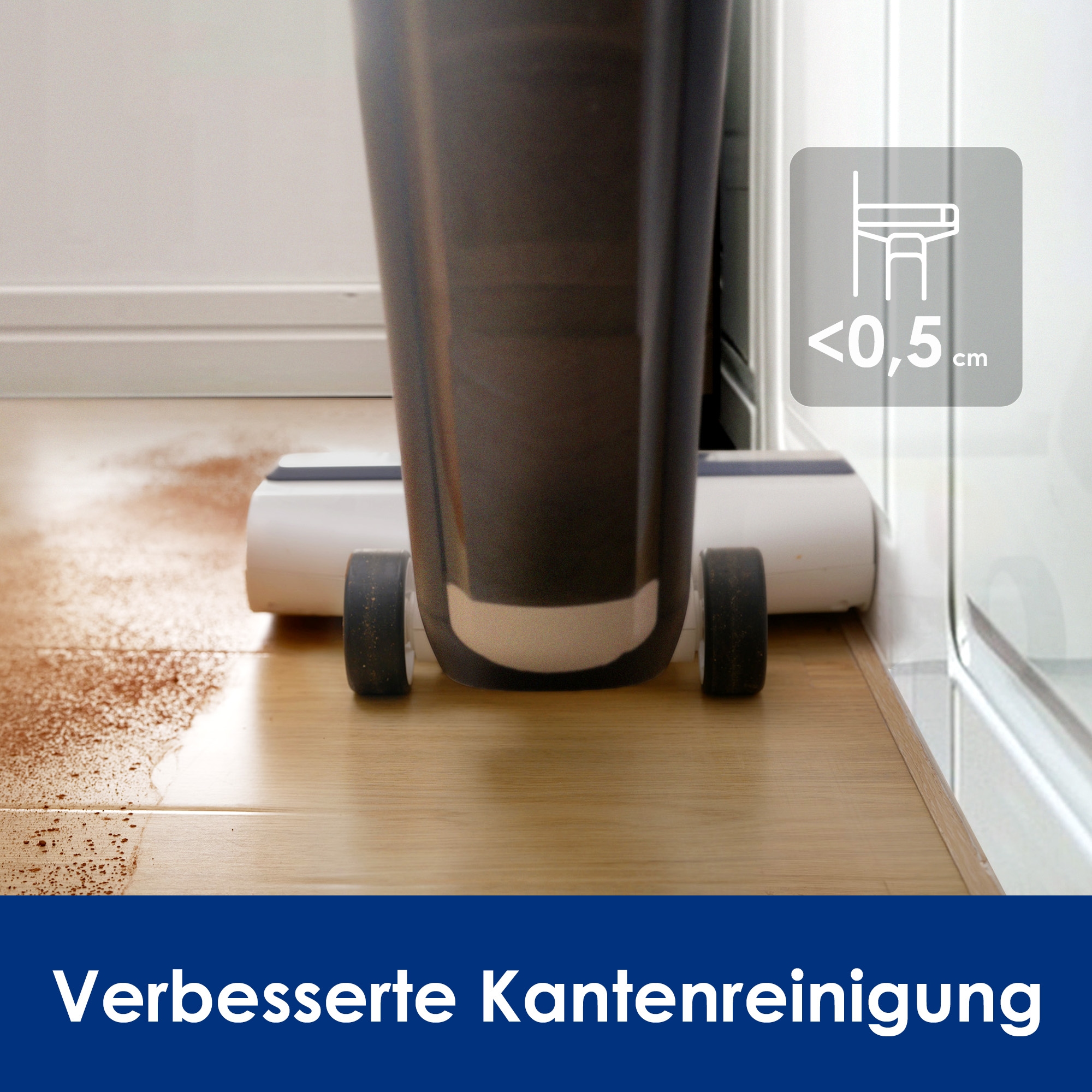 Tineco Nass-Trocken-Sauger »iFLOOR 5, automatische Selbstreinigung, Kantenreinigung«, 35 Min Akku, Tierhaarfilter, Hartbodenreiniger, Doppeltank