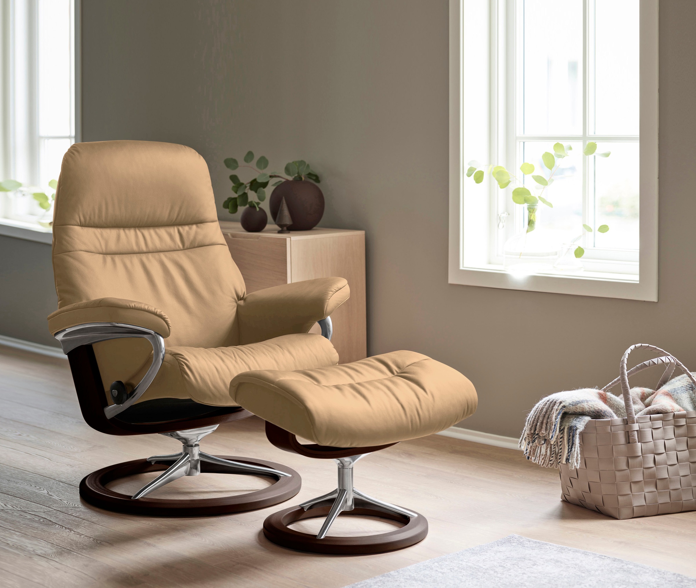 Stressless® Relaxsessel »Sunrise«, mit Signature Base, Größe M, Gestell Braun kaufen