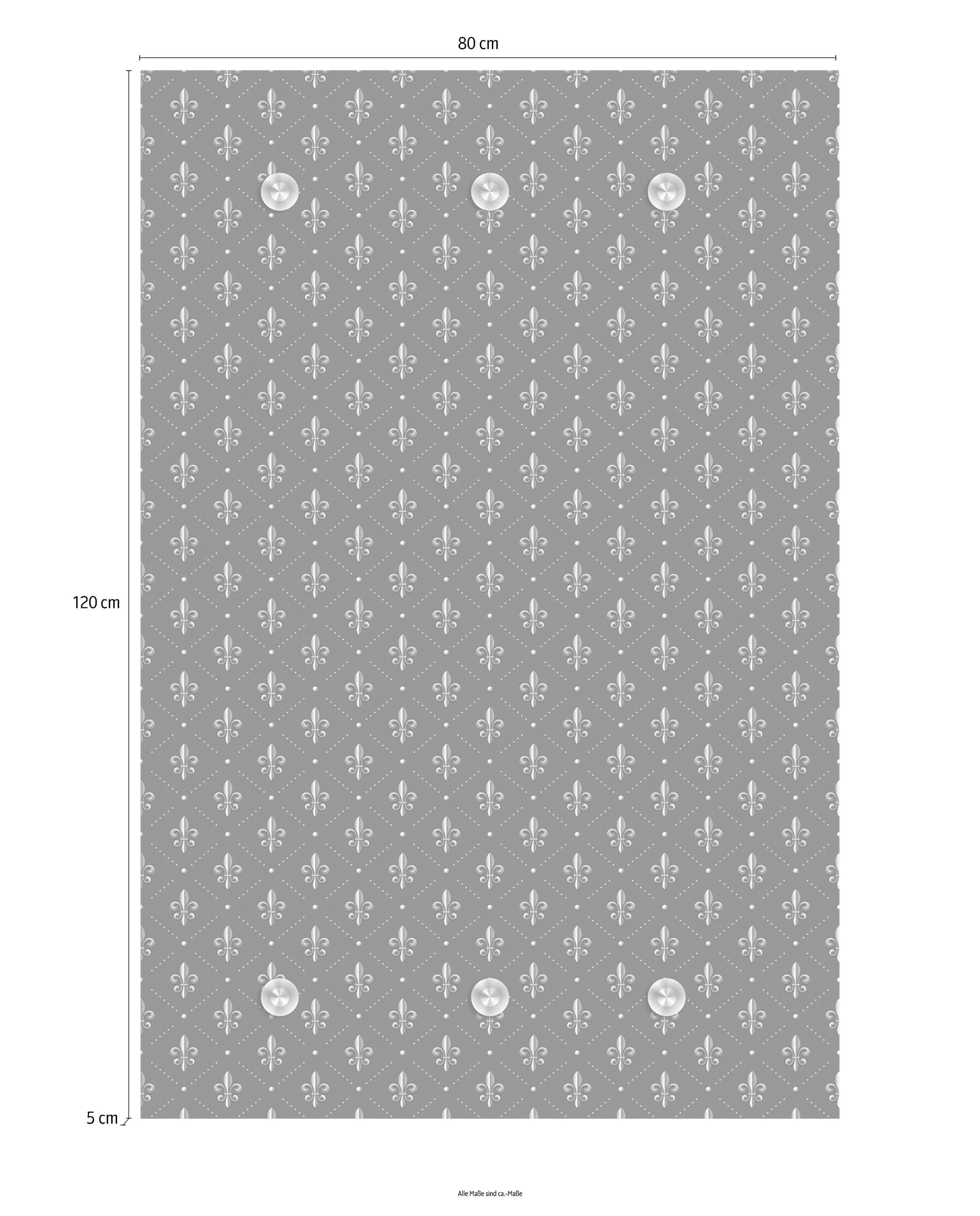 queence Garderobenleiste »Muster«, mit 6 Haken, 80 x 120 cm