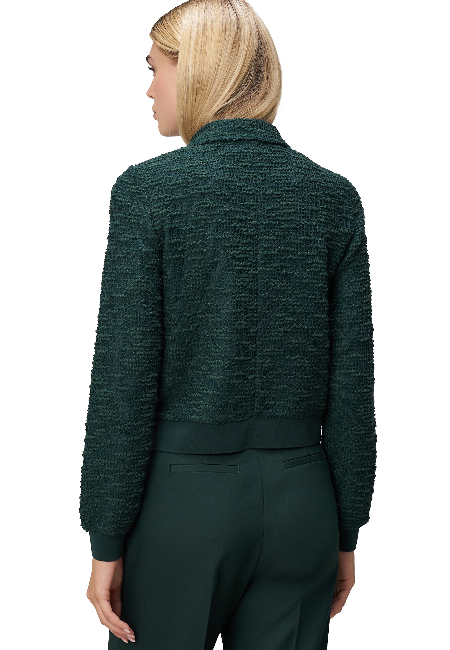 Zero Jackenblazer »Bouclè -Jacke mit Reißverschluss«