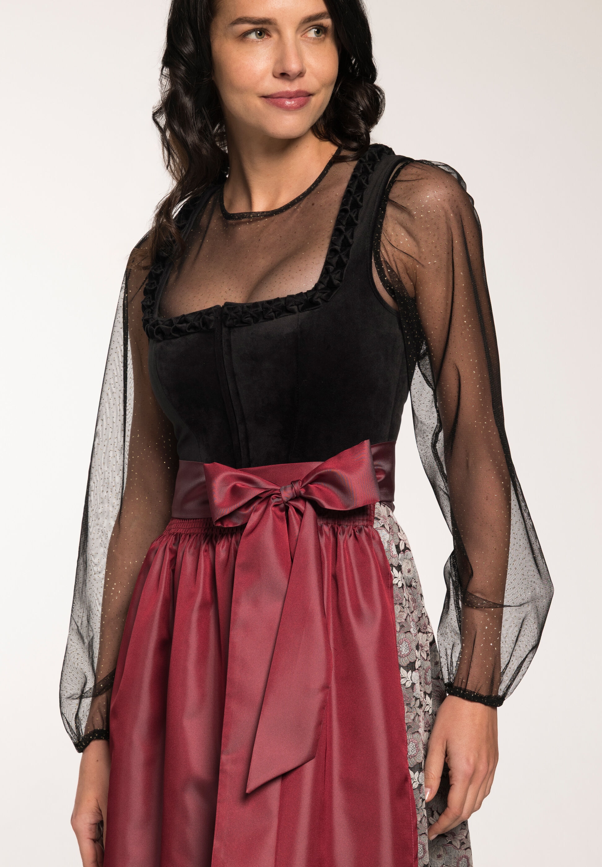 Spieth & Wensky Dirndl »Gloria« feines Samtoberteil
