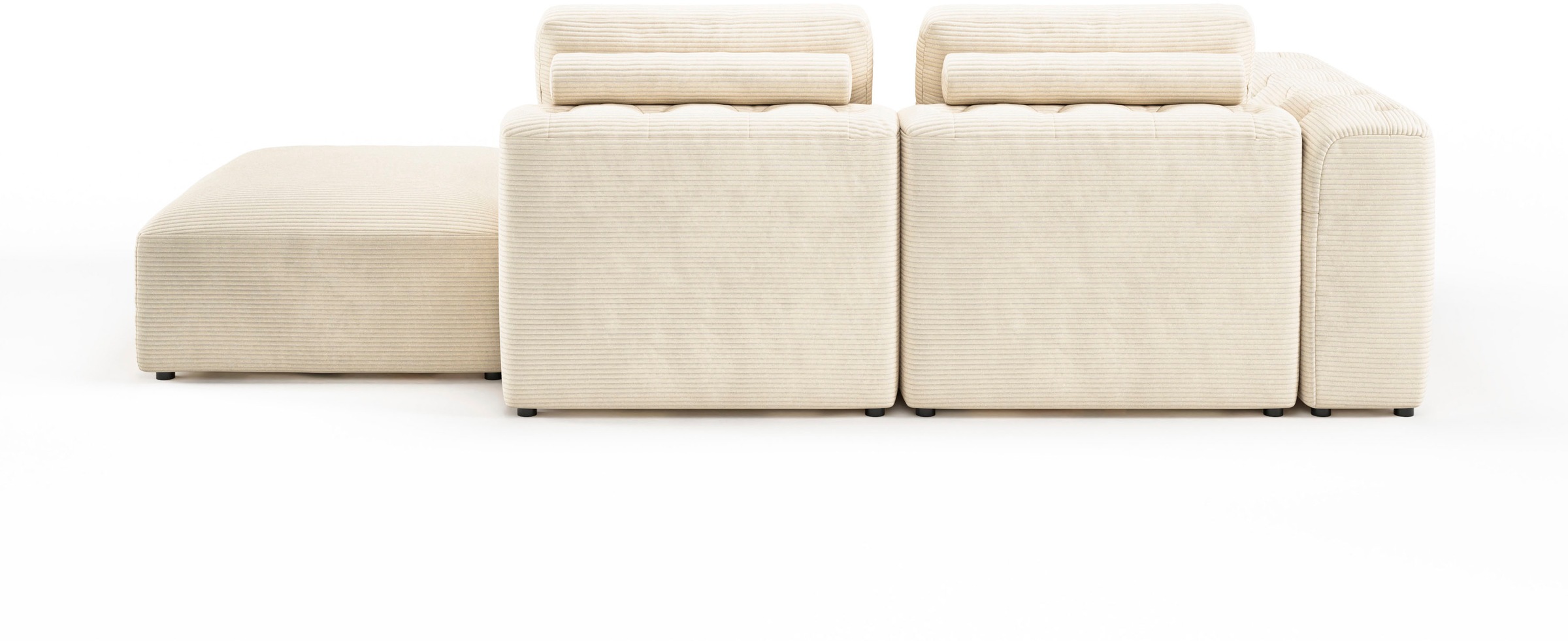RAUM.ID Chaiselongue »Cushid«, Modul-Sofa, bestehend aus 2-Sitzer und Hocker