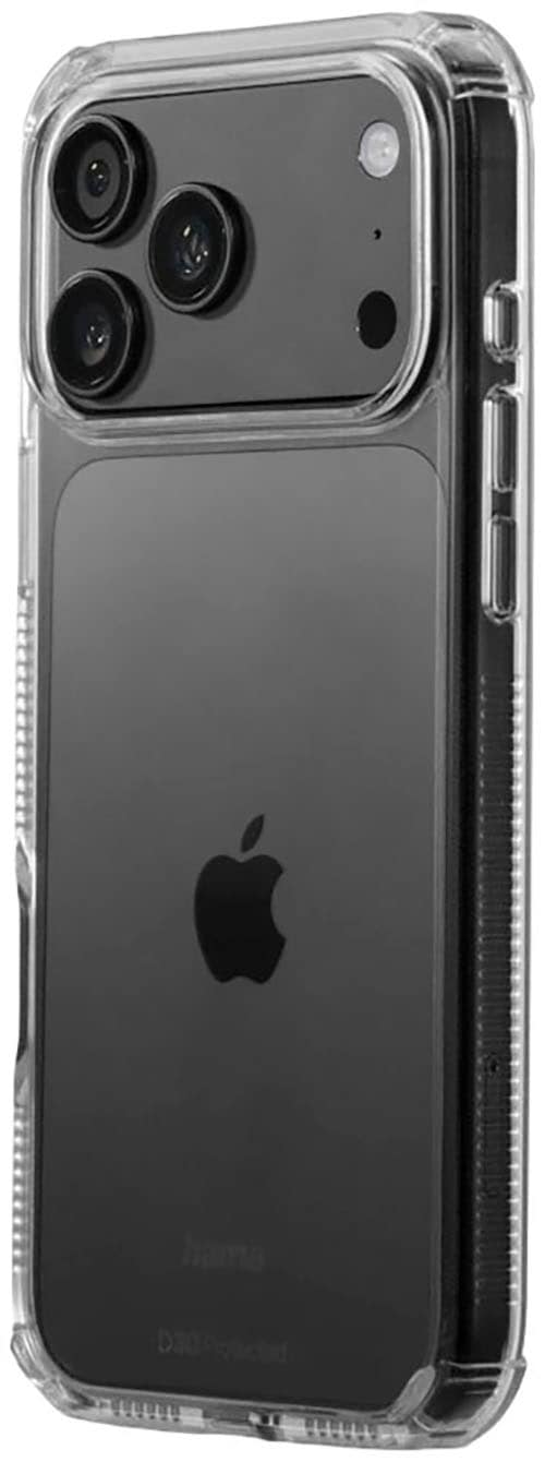 Hama Smartphone-Hülle »Handyhülle für iPhone 17 Pro Max/18 Pro Max (stoßfest, sturzsicher)« Smartphones D3O-Technologie, Fallschutz, Kratzschutz, Anti-Vergilbung
