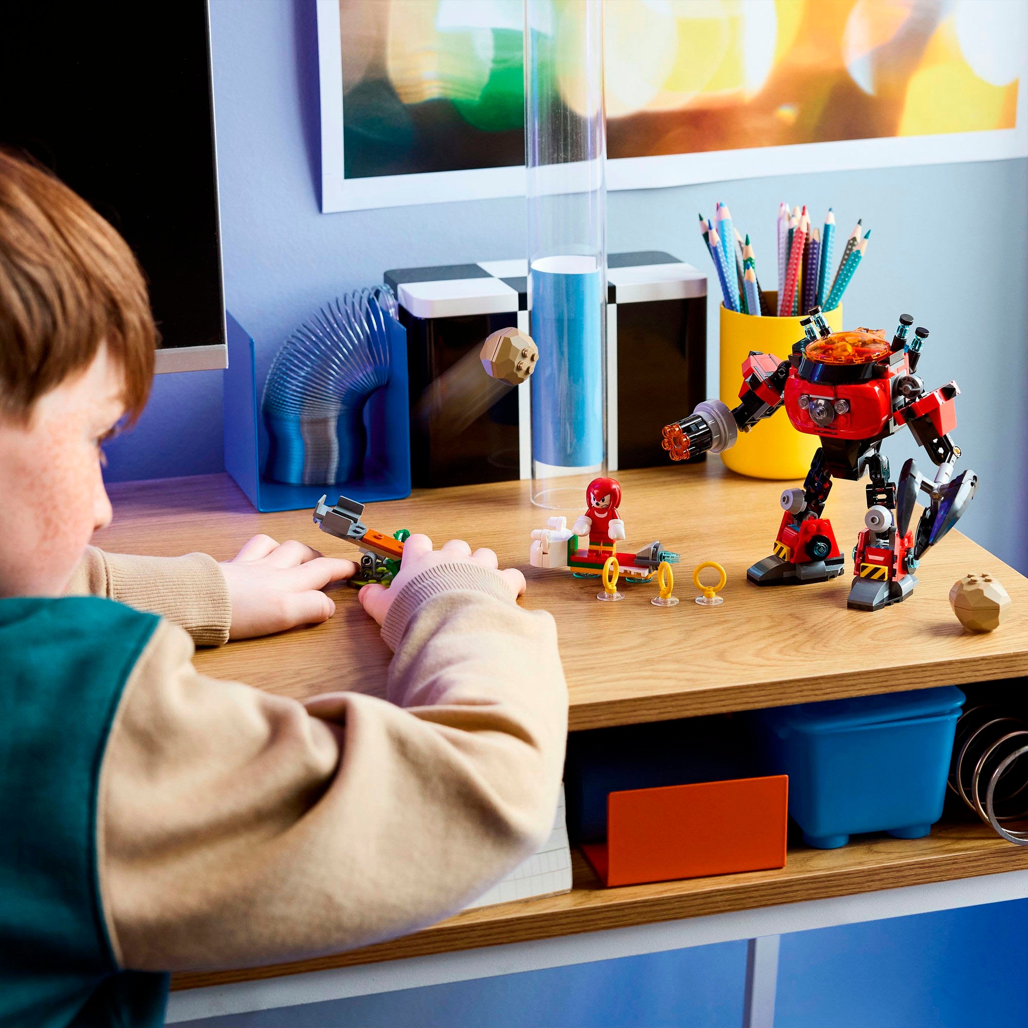 LEGO® Konstruktionsspielsteine »Knuckles vs. Dr. Eggmans Egg Crusher Mech (77005), LEGO Sonic« Made in Europe