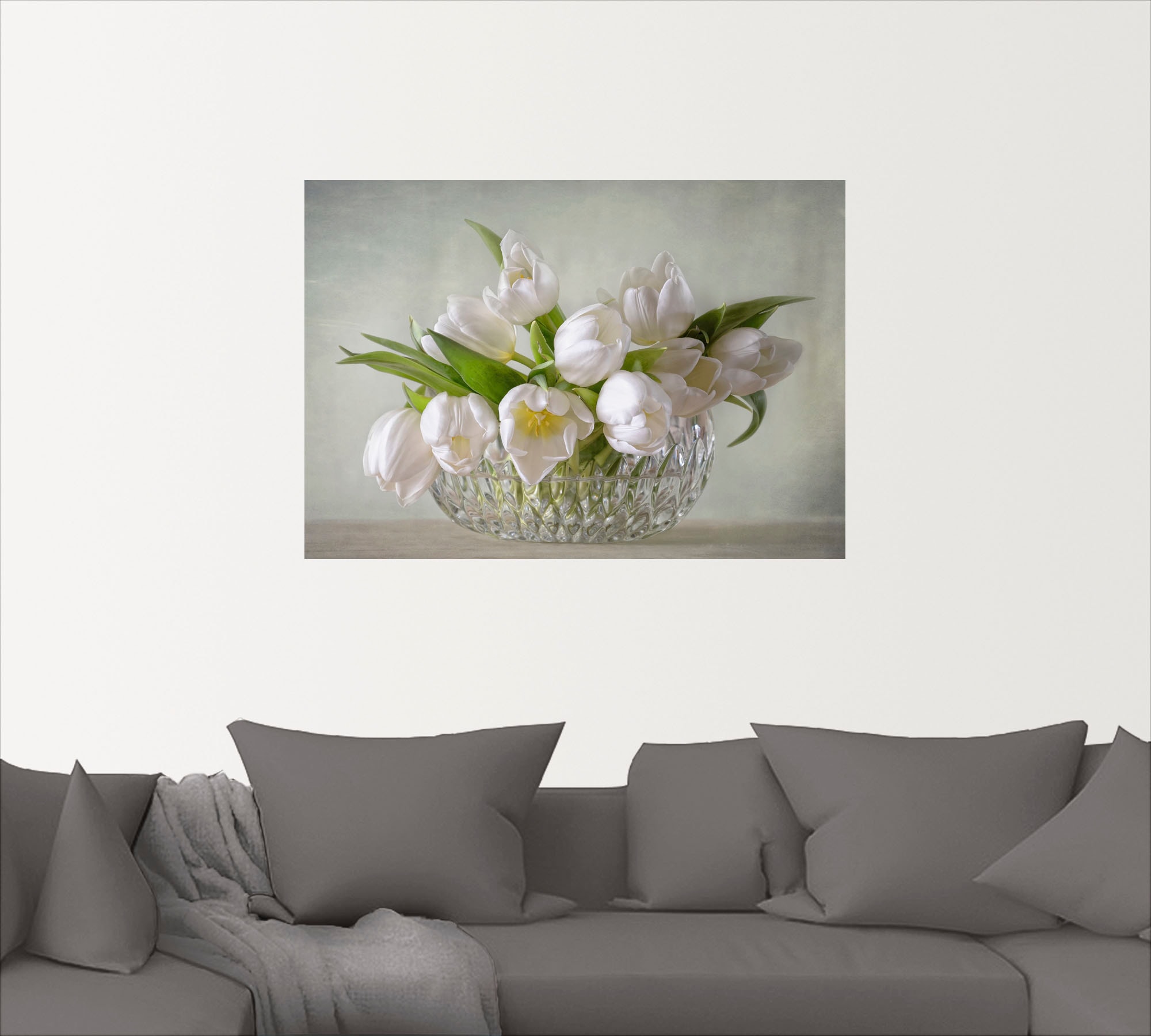 Artland Wandbild »Weiße Tulpen«, Blumen, (1 St.), als Leinwandbild, Poster, Wandaufkleber in verschied. Größen