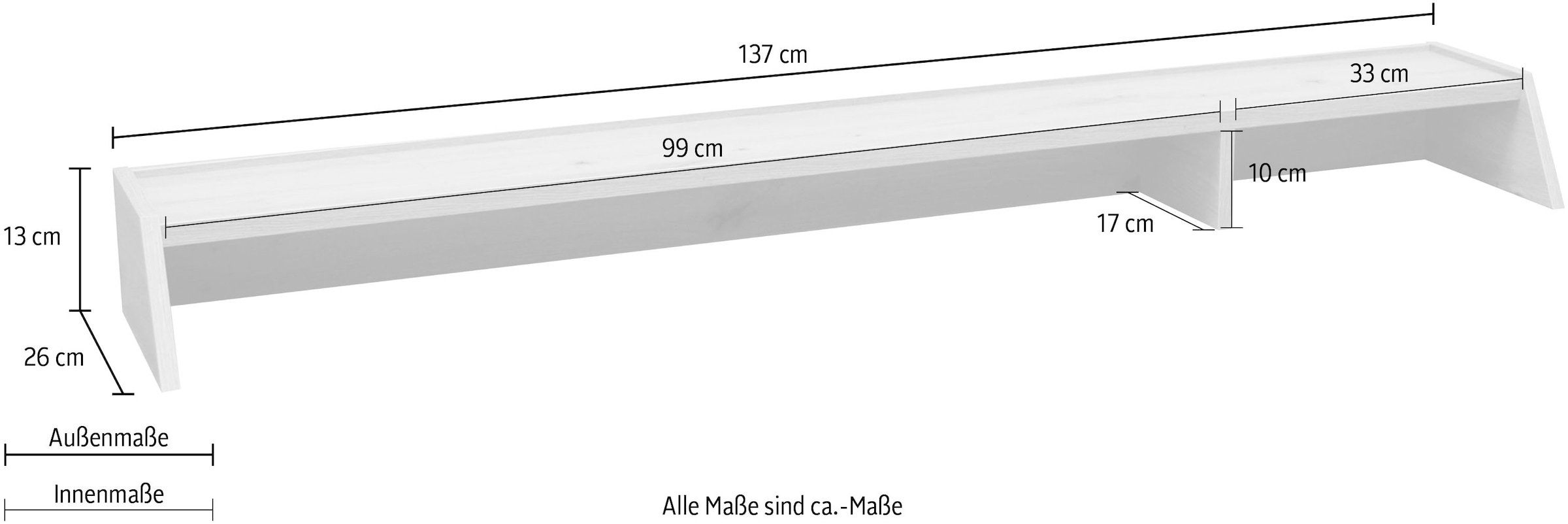 Raten »Big 137 cm System bestellen auf Breite Office«, Mäusbacher Schreibtischaufsatz