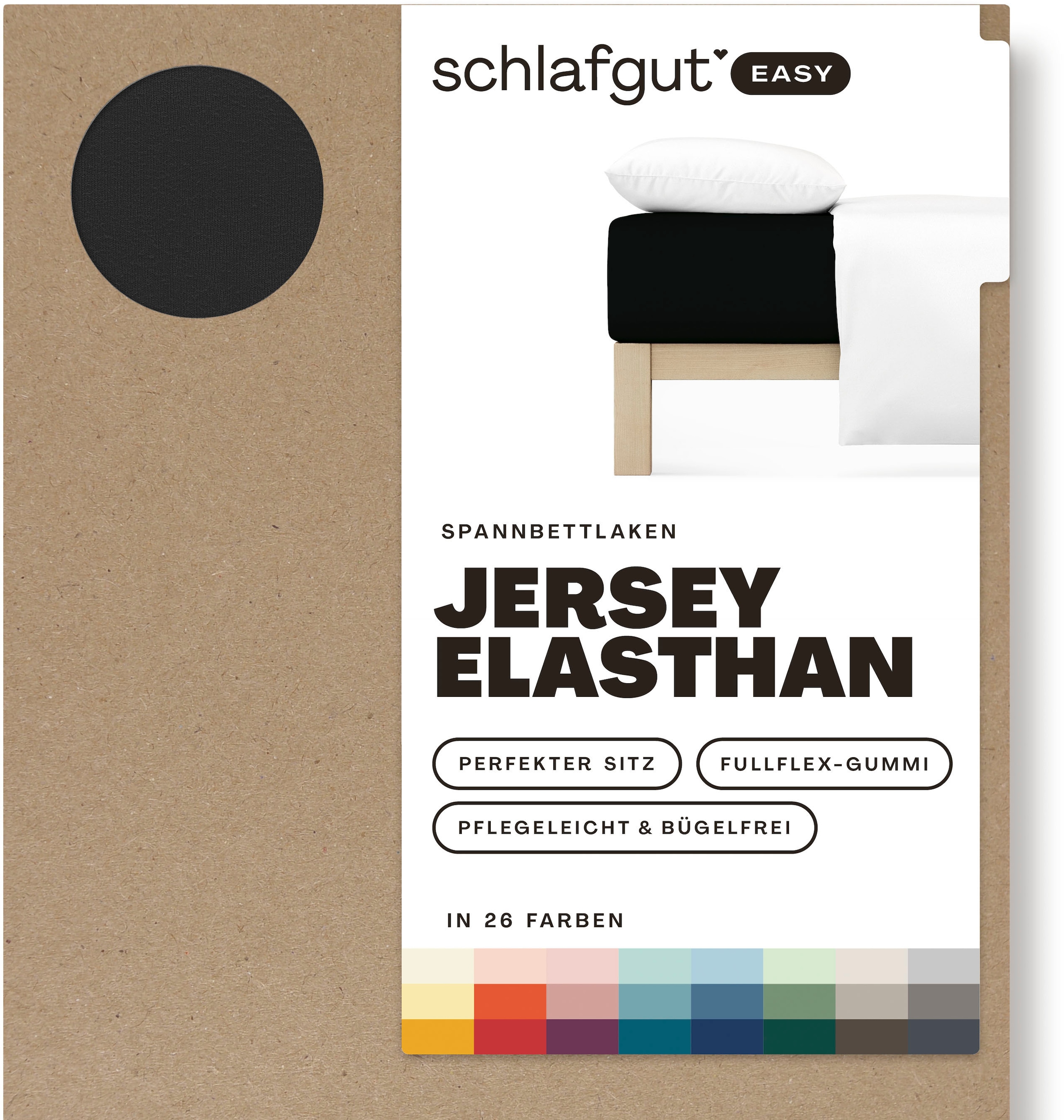 Spannbettlaken »EASY Jersey Elasthan«, MADE IN GREEN by OEKO-TEX®