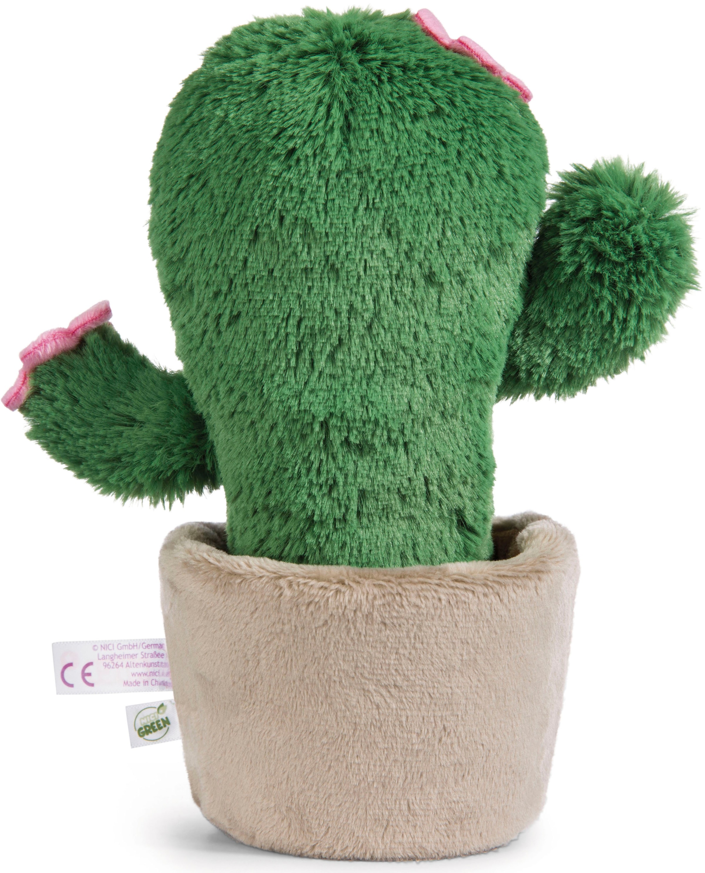 Nici Plüschfigur »Funny Flowers, Kaktus Henriette, 18 cm«, enthält recyceltes Material (Global Recycled Standard)