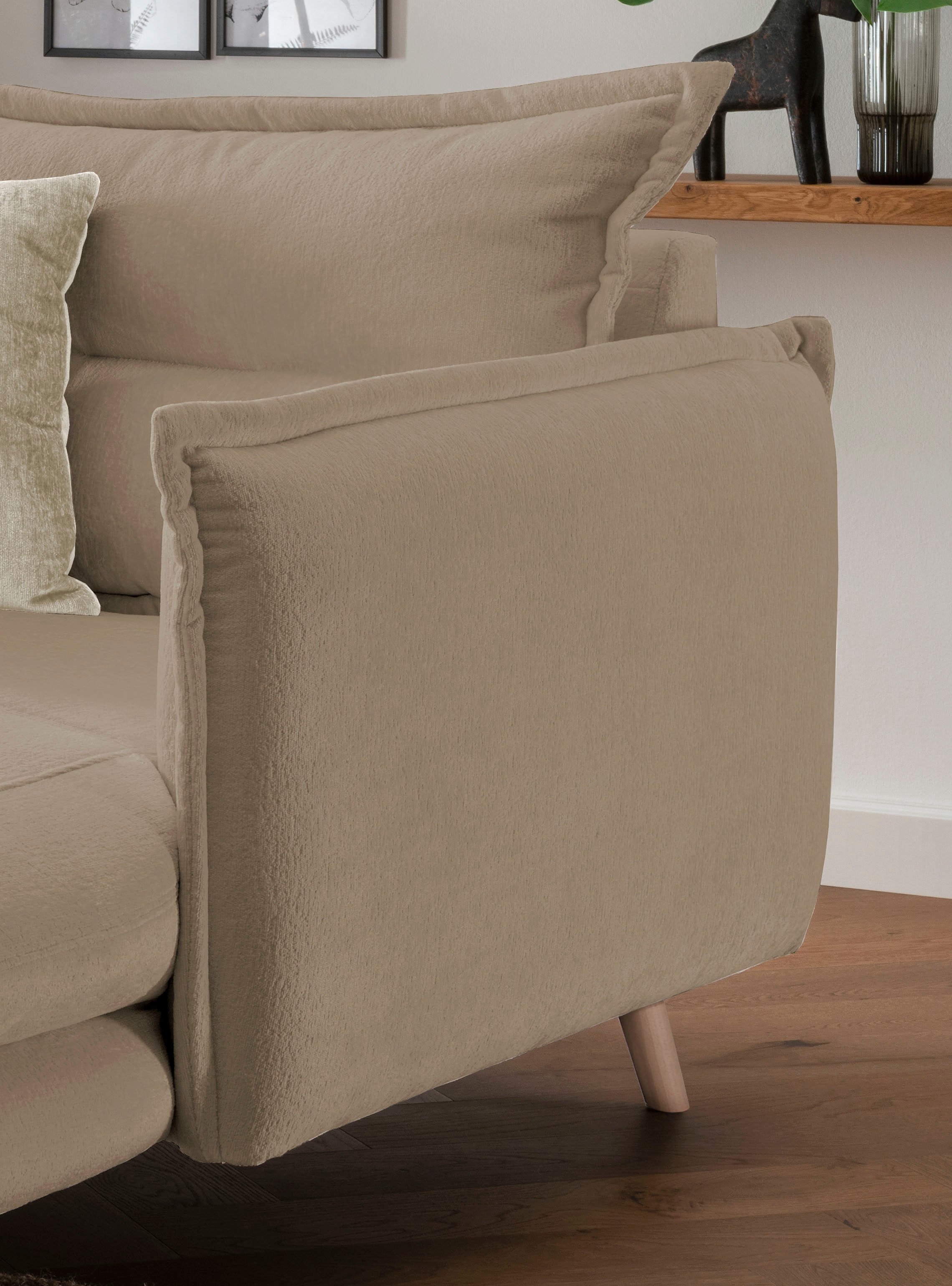 Home affaire Loveseat »Lazio« moderner Sessel mit einer bequemen Polsterung, 2 Stk. Zierkissen