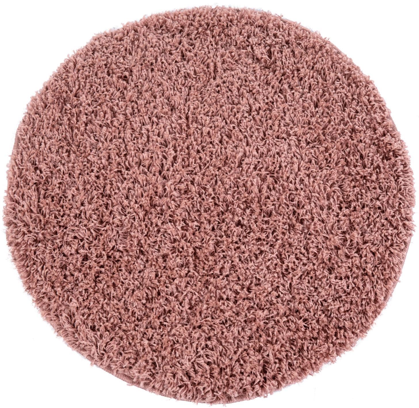 Paco Home Hochflor-Teppich »Twister 500« rund 44 mm Höhe Uni Hochflor Shaggy mit hoher Fadendichte