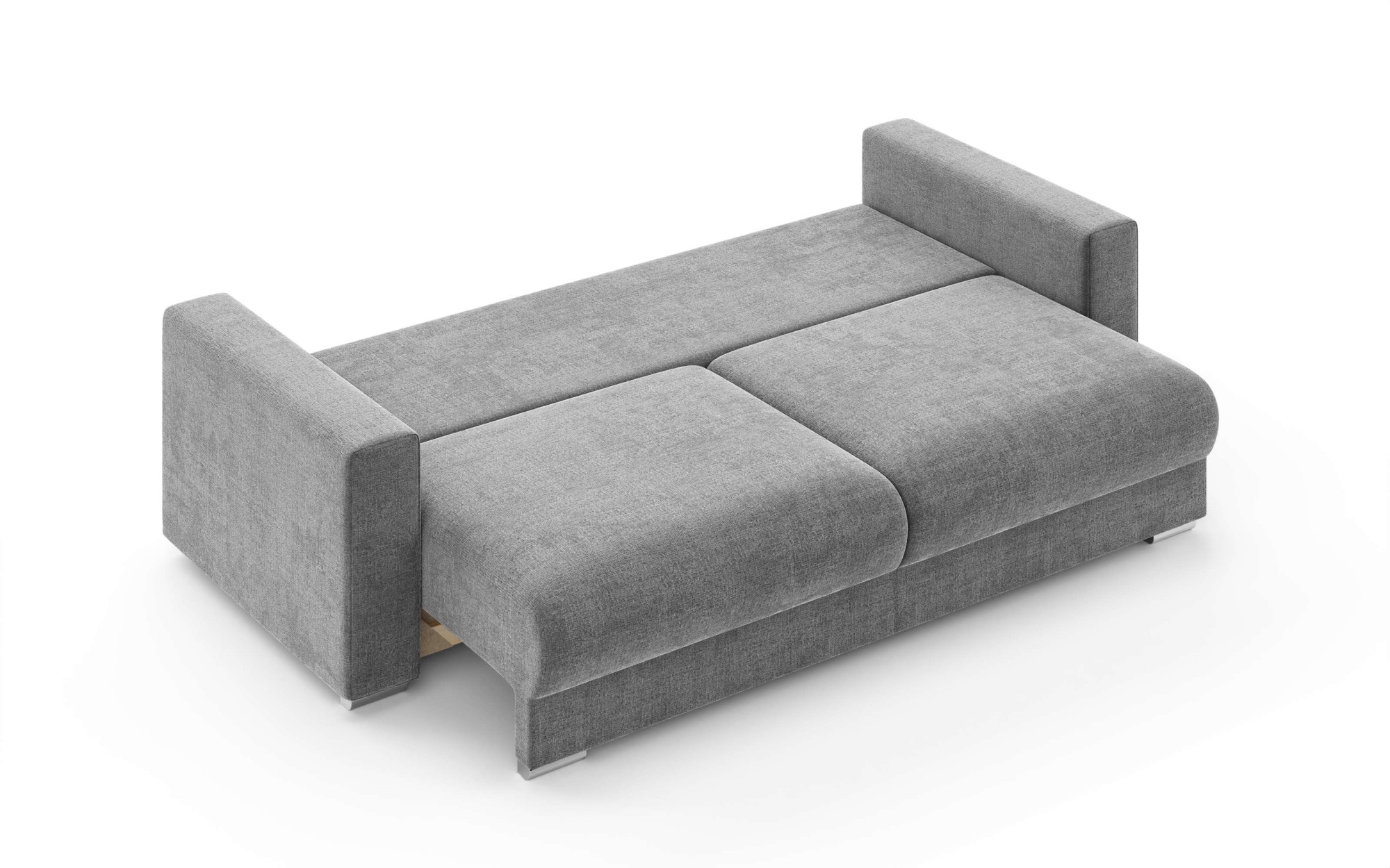 INOSIGN 3-Sitzer »Stevinson Schlafsofa mit Bettkasten, Maße B/H/T: 229/87/97 cm« mit Wellenunterfederung, 2 Rückenkissen und 2 Zierkissen