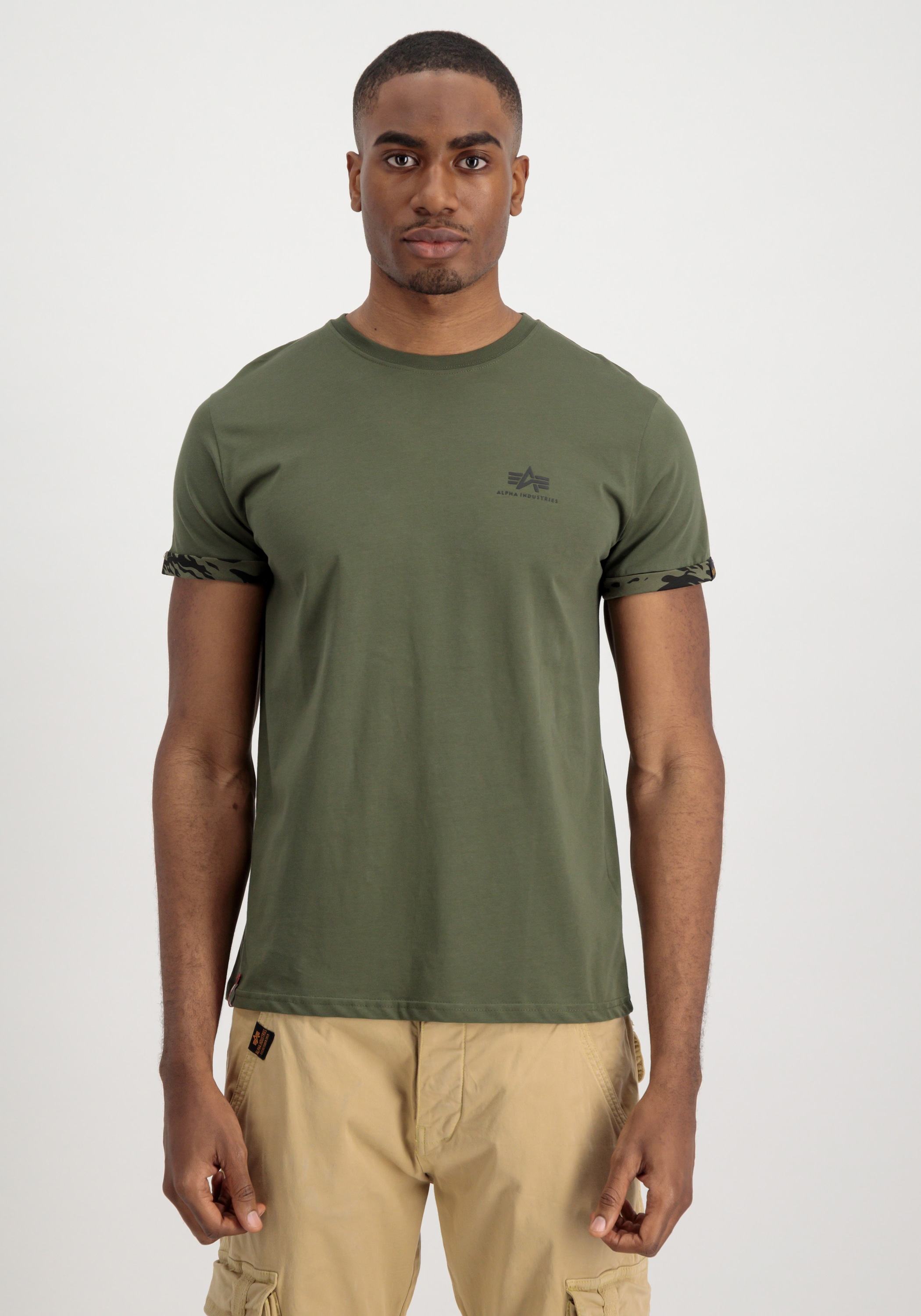 T-Shirt »Alpha Industries Men - T-Shirts Roll-Up Sleeve T«