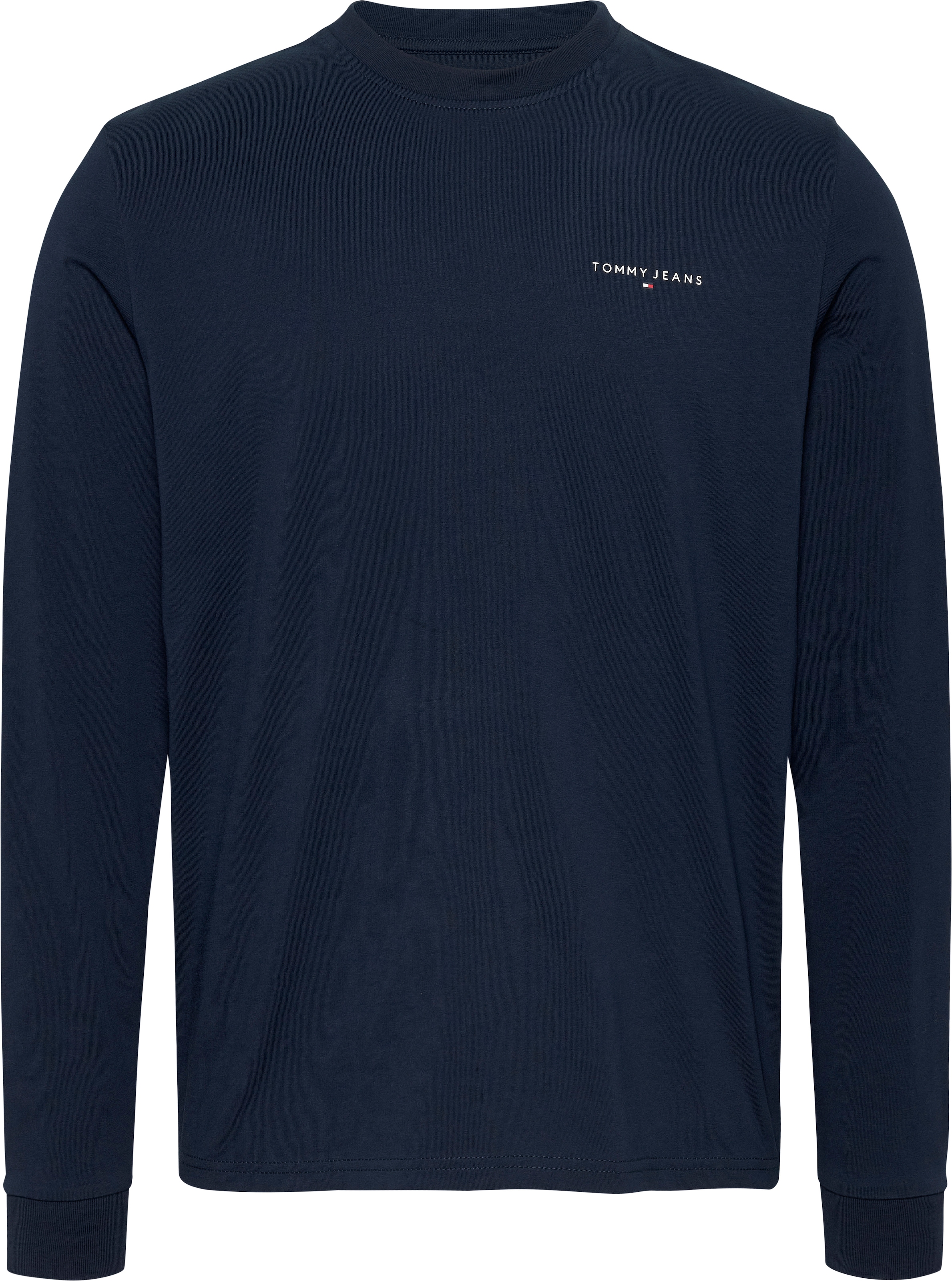 Tommy Jeans Langarmshirt »TJM SLIM LINEAR CHEST LS TEE EXT«, in Unifarbe