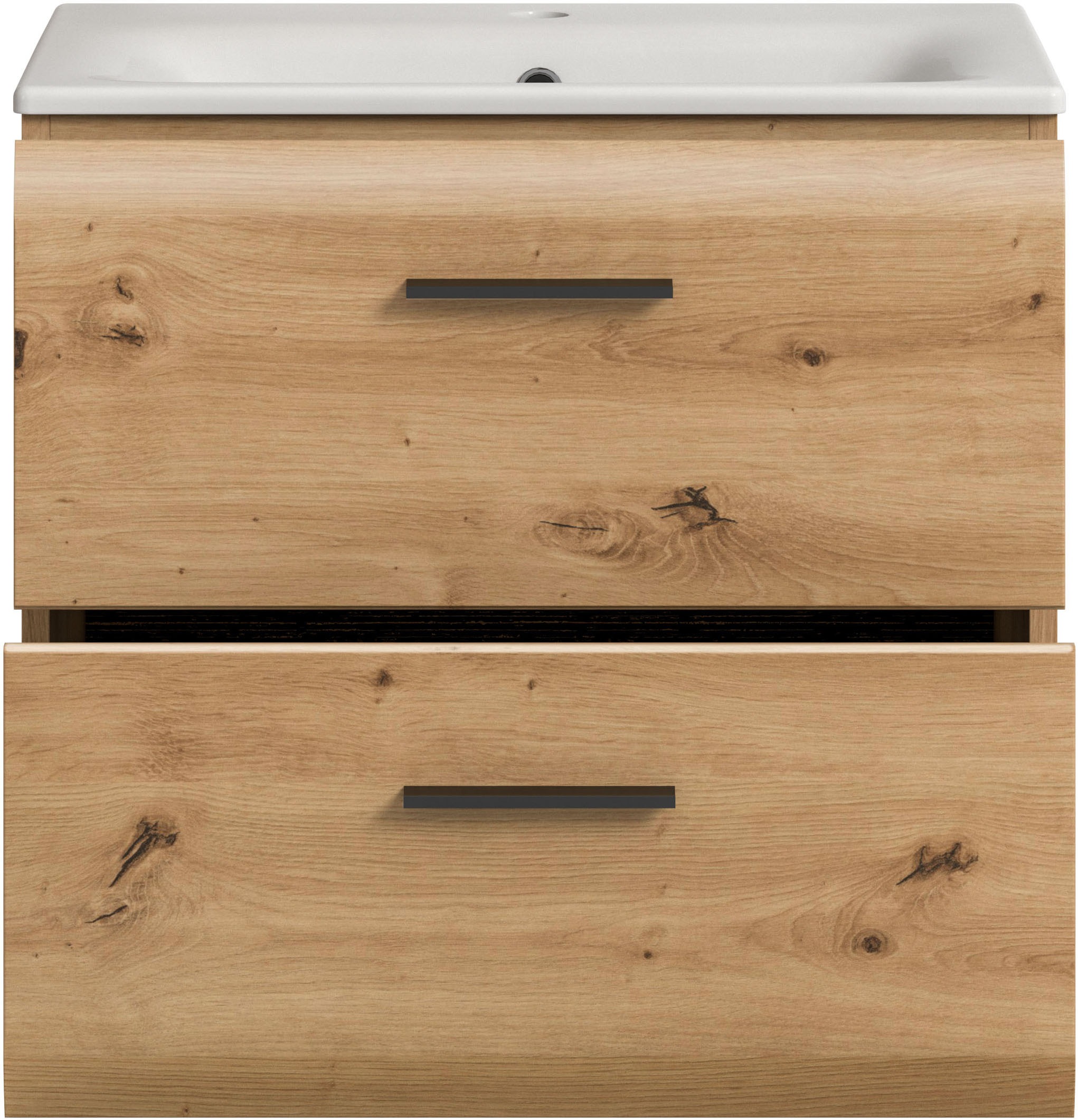 INOSIGN Waschbeckenunterschrank 2 Stk. tlg. Florenz, Waschtisch inkl. Waschbecken, Artisan Oak NB, Schubladen