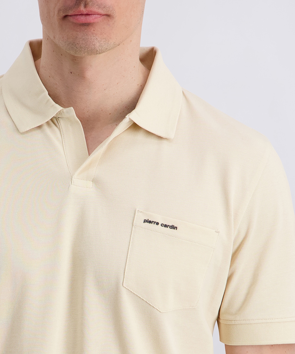 Pierre Cardin Poloshirt offener Polokragen